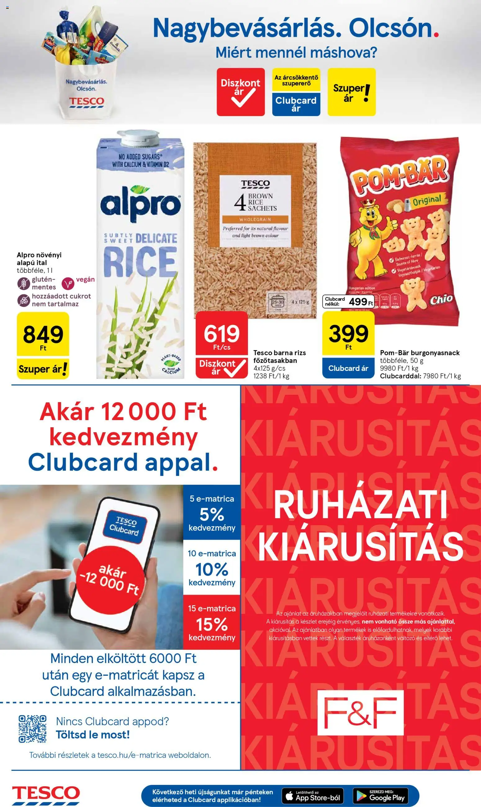 Tesco akciós ujság - amely érvényes a következő dátumtól: 29.04.2026 | Oldal: 16 | Termékek: Alpro, Rizs, Vegán