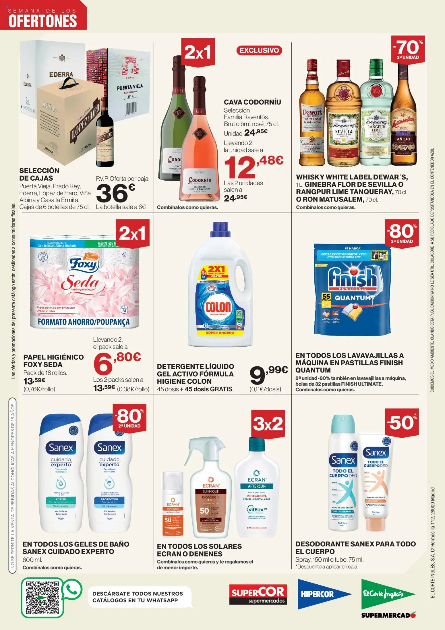 El Corte Inglés ofertas │ válido desde el 13.04.2026 | Página: 4 | Productos: Desodorante, Detergente, Ron, Ginebra