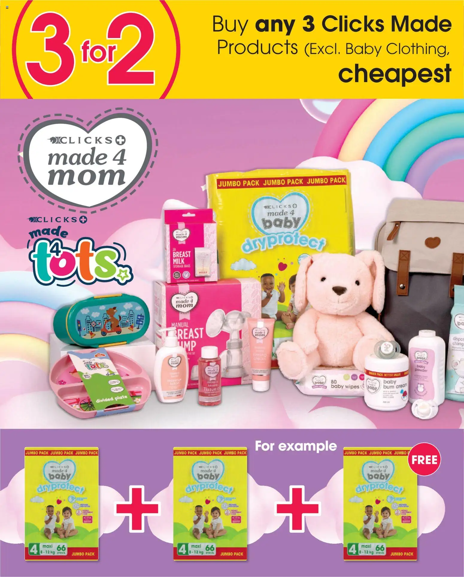 New Clicks catalogue – valid from 25.02.2026 | Page: 30 | Products: Plate, Powder, Cream, Lotion