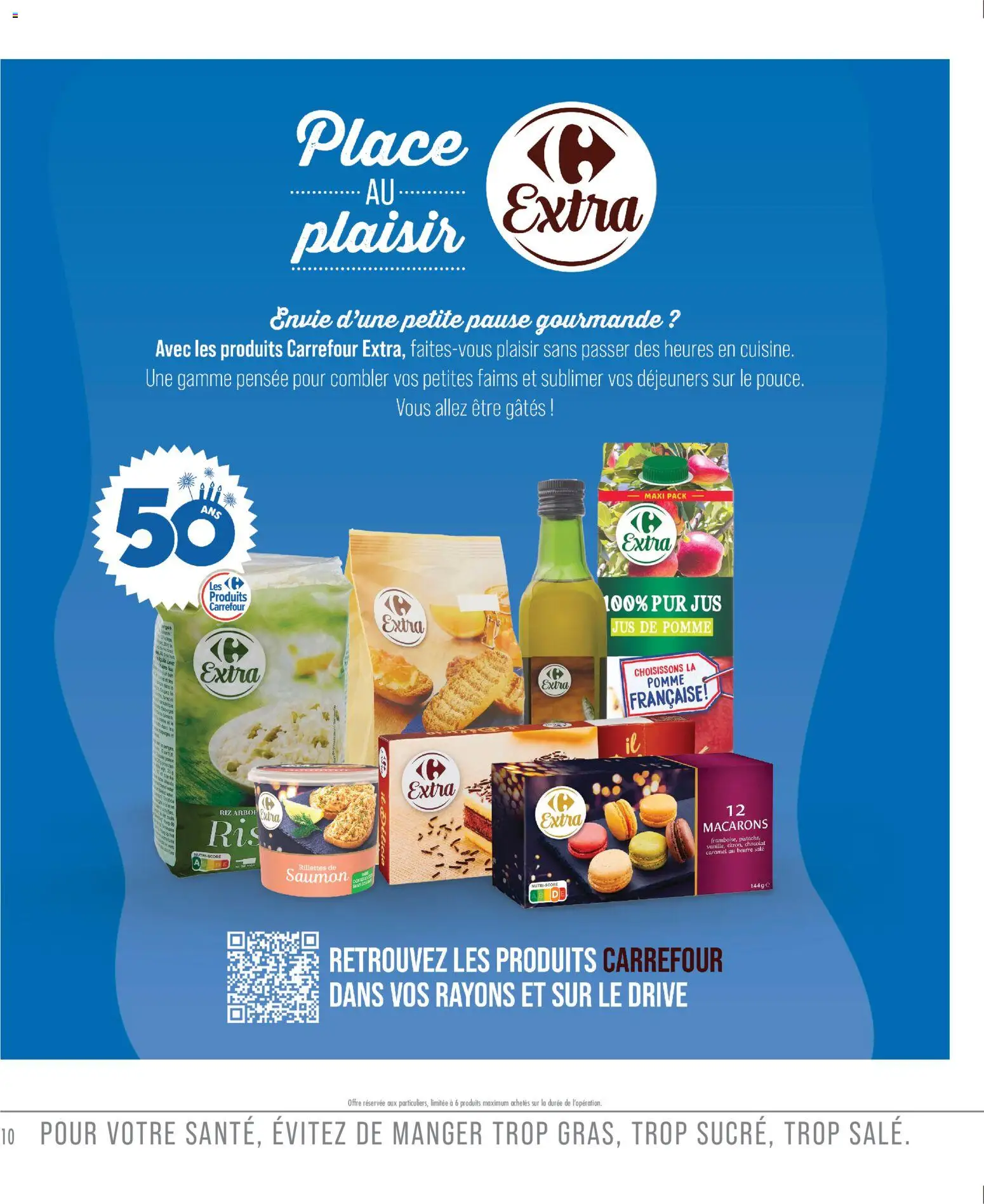 {H1} | Page: 10 | Produits: Pomme, Macarons, Chocolat, Jus