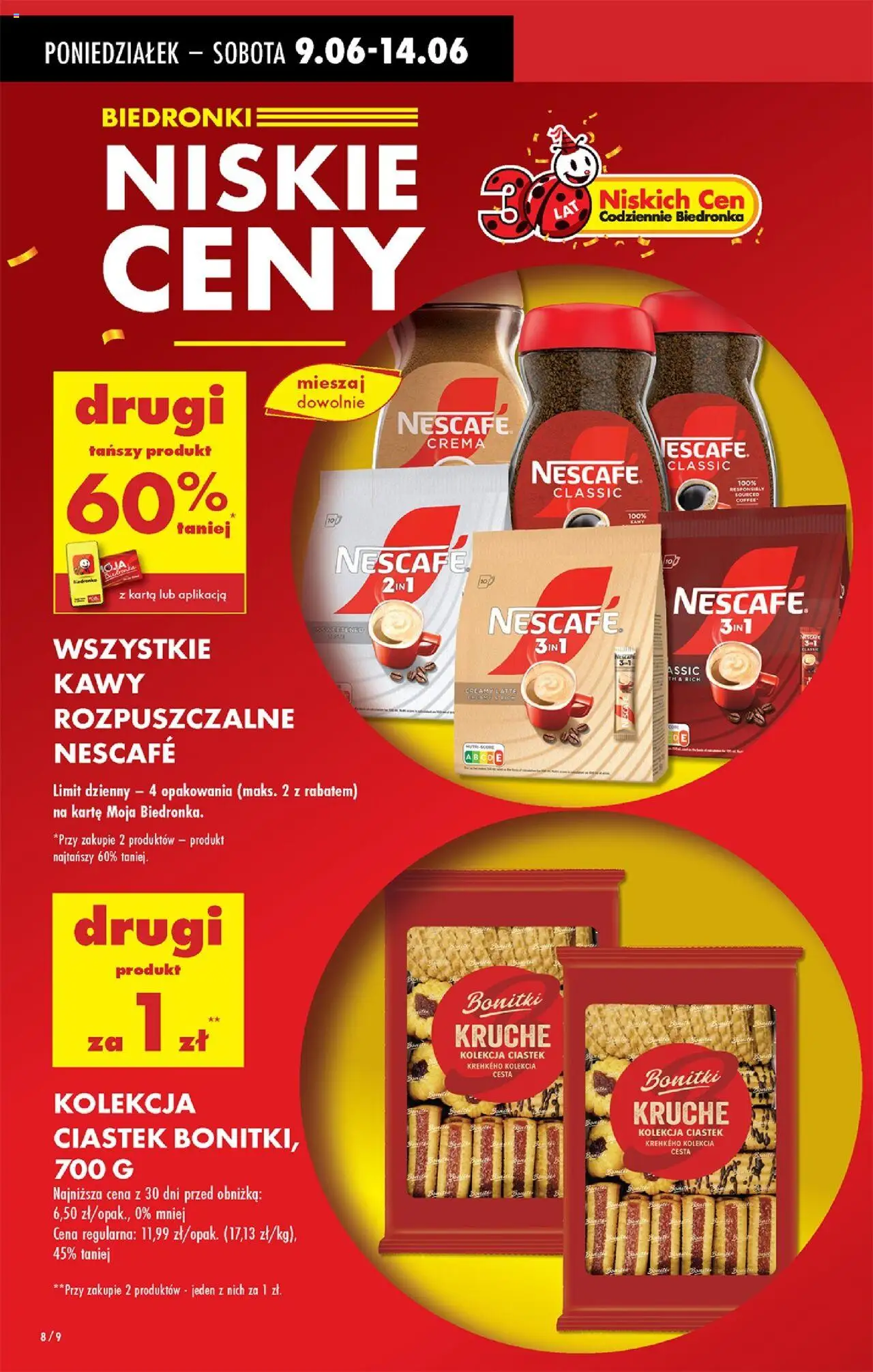Biedronka gazetka od 09.06.2025 | Strona: 8 | Produkty: Karta, Nescafe