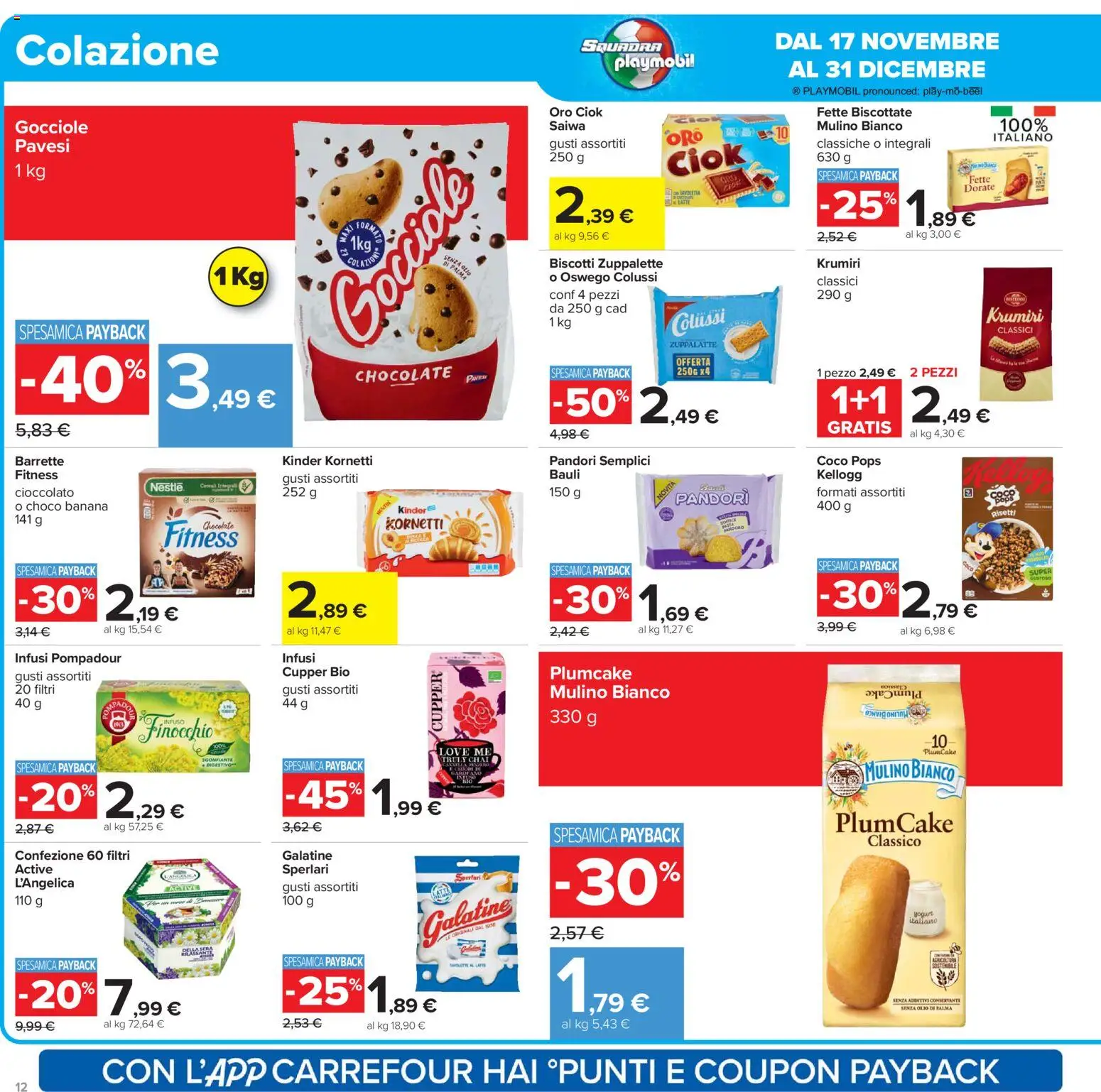 Volantino Carrefour del 02.12.2025 | Pagina: 12 | Prodotti: Cioccolato, Biscotti, Olio, Plumcake