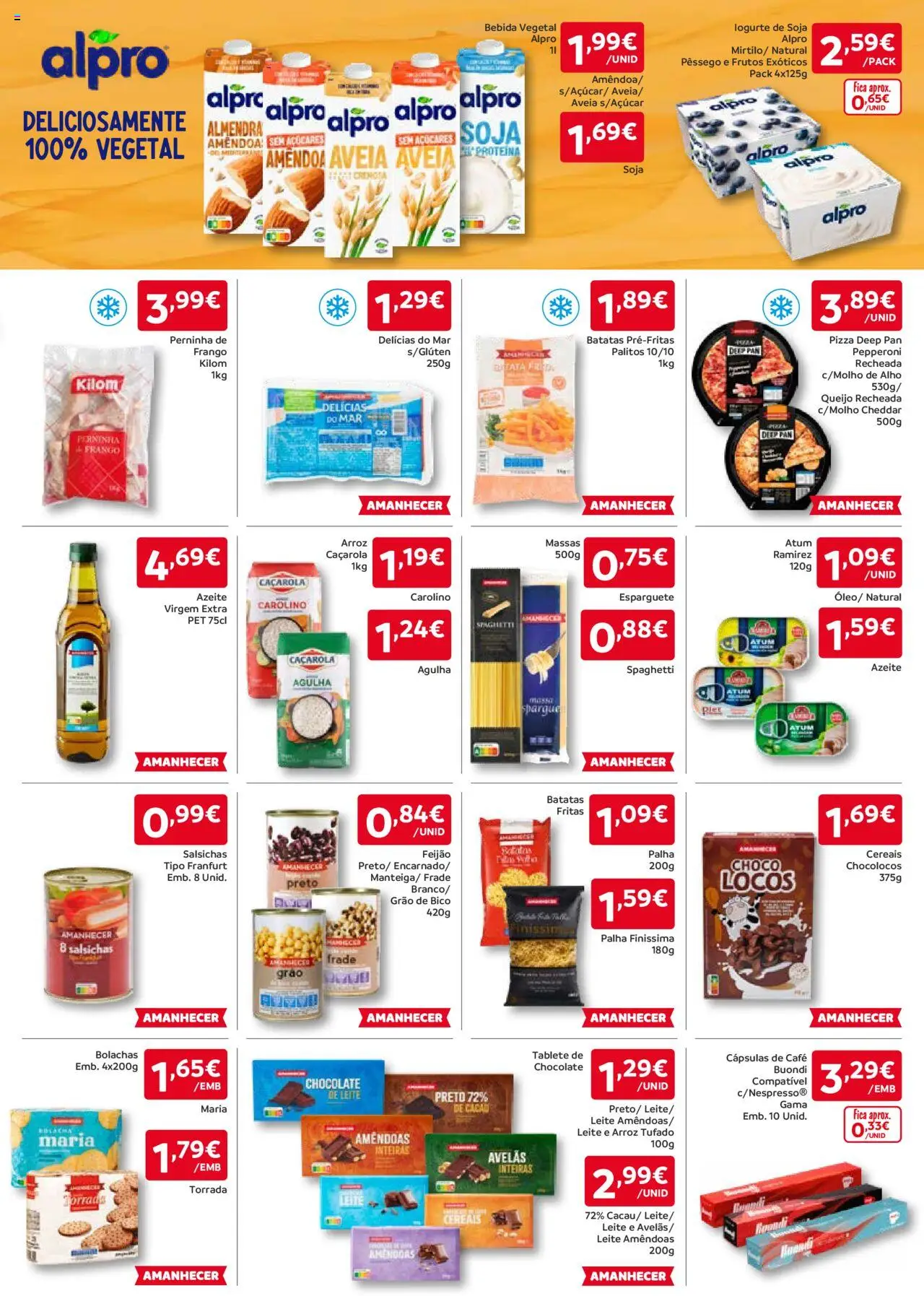 Amanhecer folheto │ válido de 18.09.2025 | Página: 3 | Produtos: Aveia, Esparguete, Azeite, Cheddar