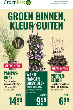 GroenRijk - Folder - Voorbeeld van een folder van GroenRijk, geldig van 22.10.2025