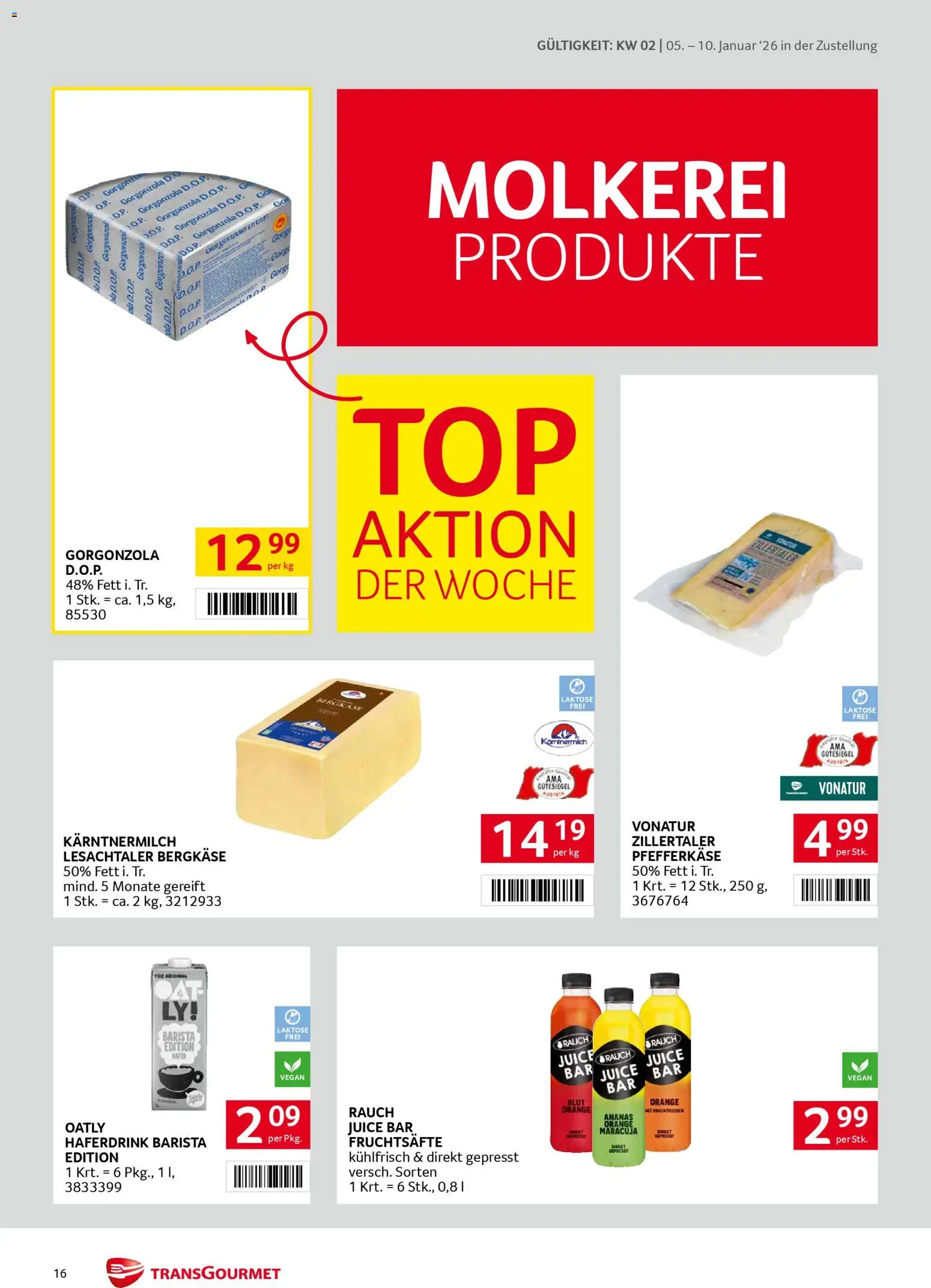 Transgourmet Zustellaktion gültig ab 05.01.2026 | Seite: 16 | Produkte: Ananas