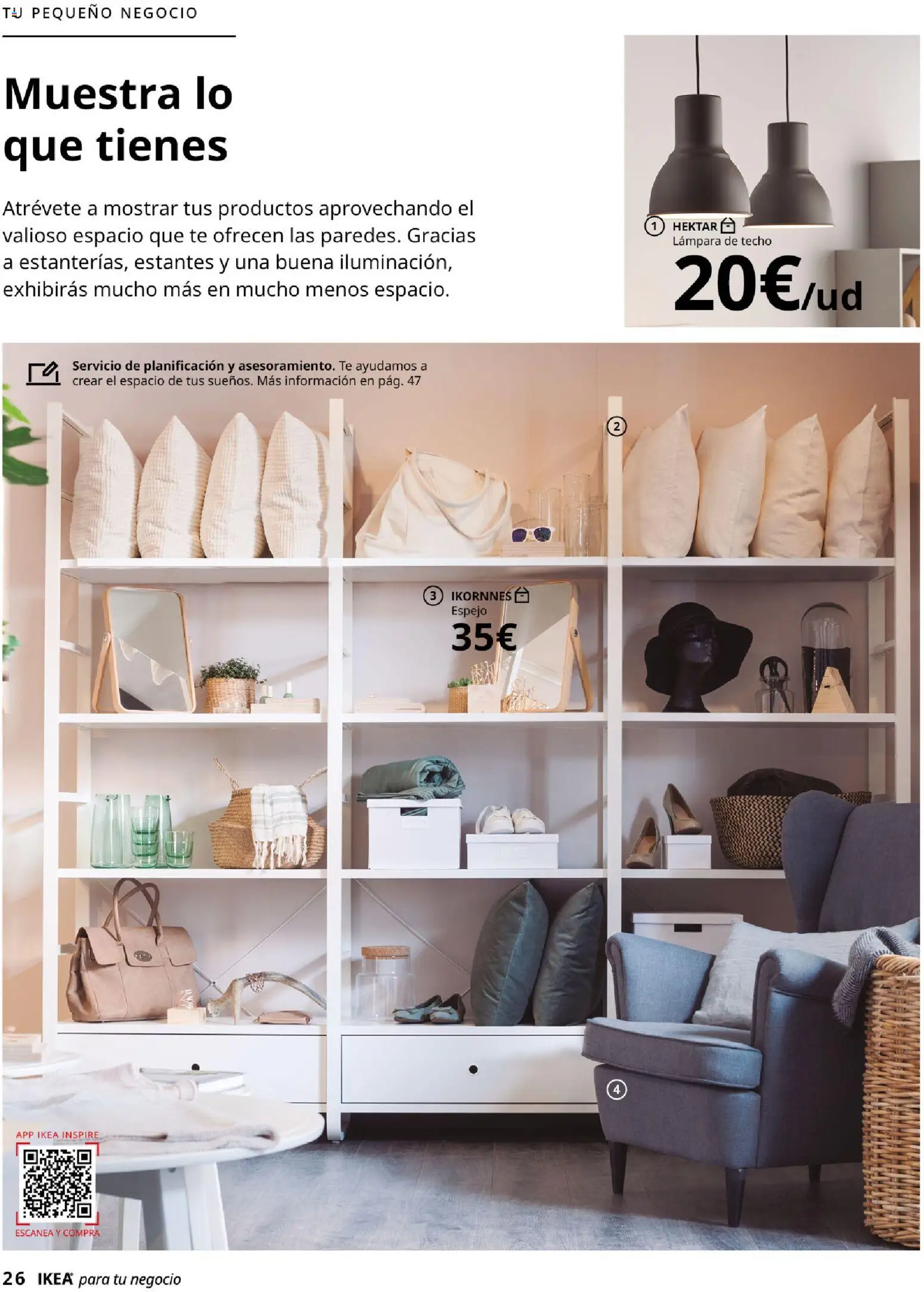 Catálogo IKEA para tu negocio │ válido desde el 02.12.2025 | Página: 26 | Productos: Lámpara de techo, Té, Espejo, Lámpara