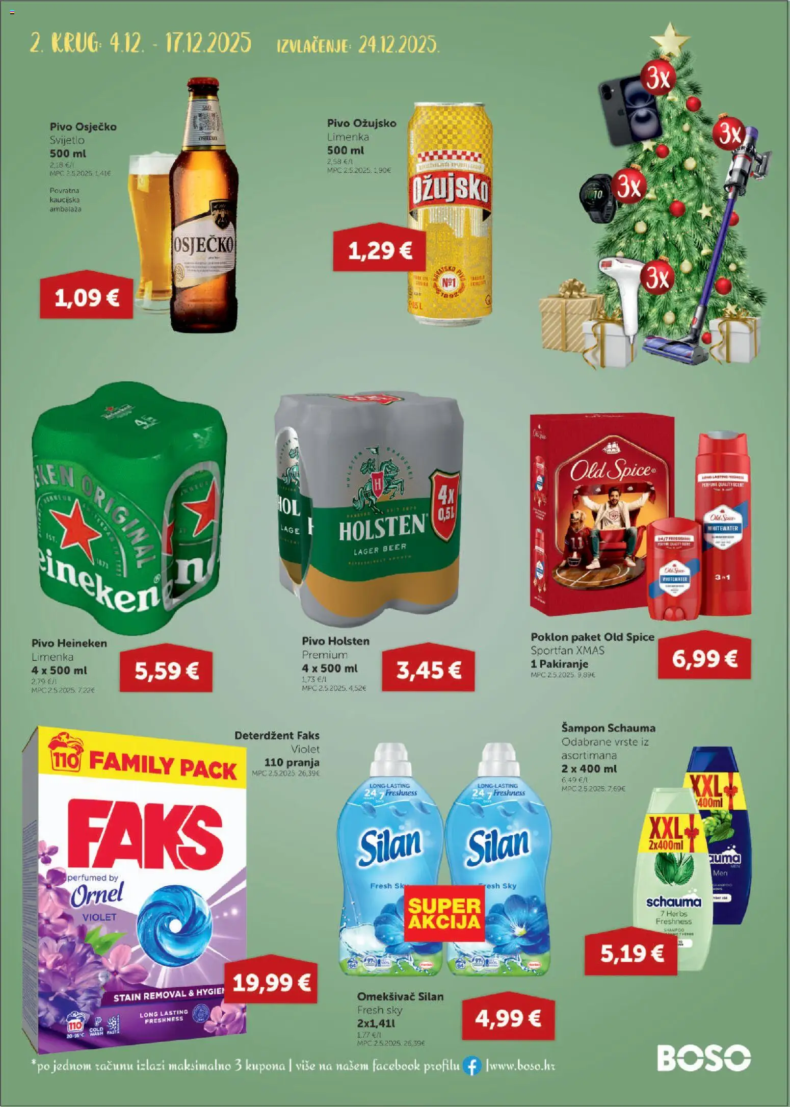 Boso katalog | vrijedi od 04.12.2025 | Stranica: 19 | Proizvodi: Faks, Pivo, Omekšivač, Deterdžent