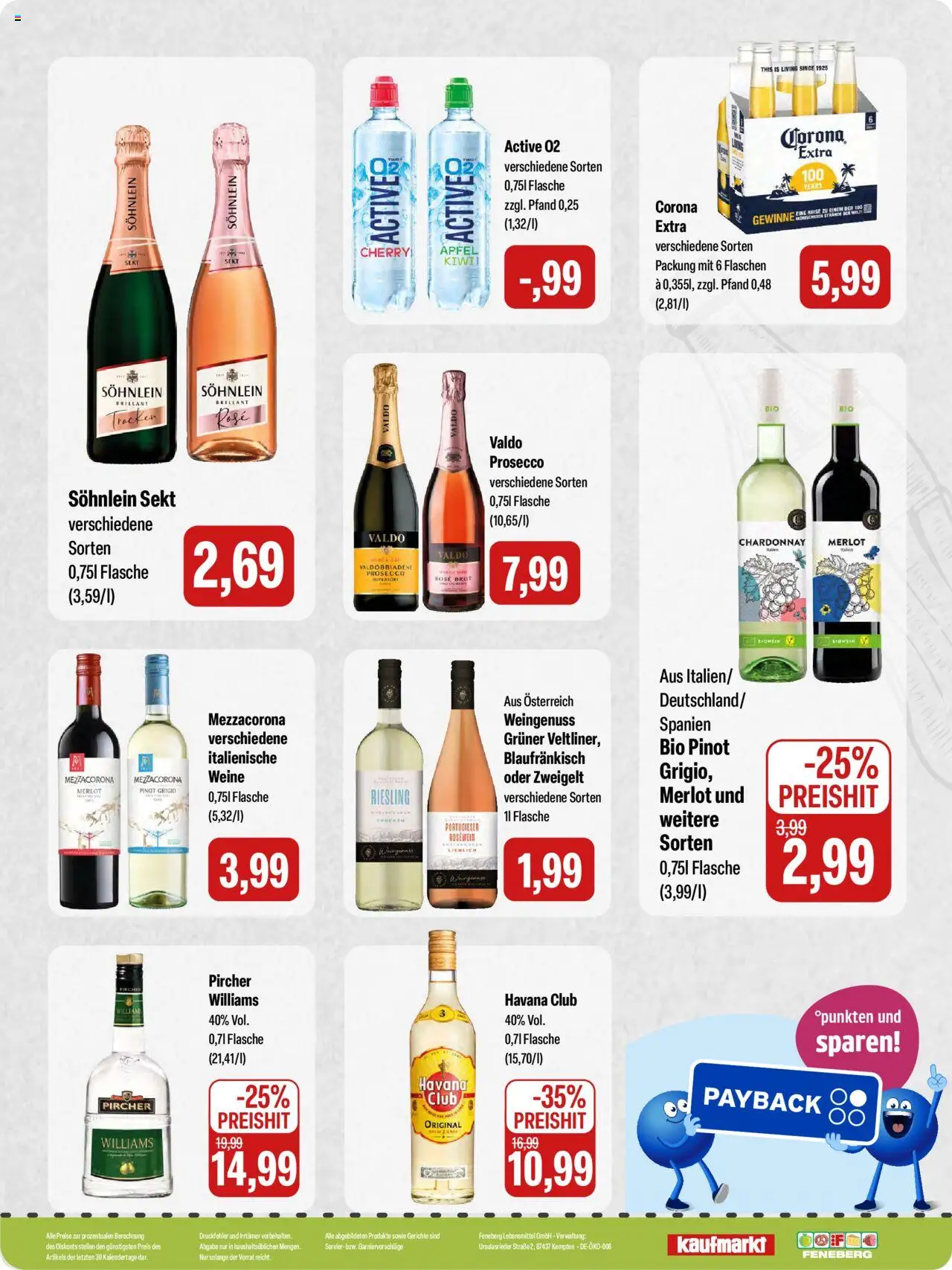 Feneberg Angebote - gültig ab dem 07.08.2025 | Seite: 16 | Produkte: Rosewein, Sekt, Merlot, Prosecco