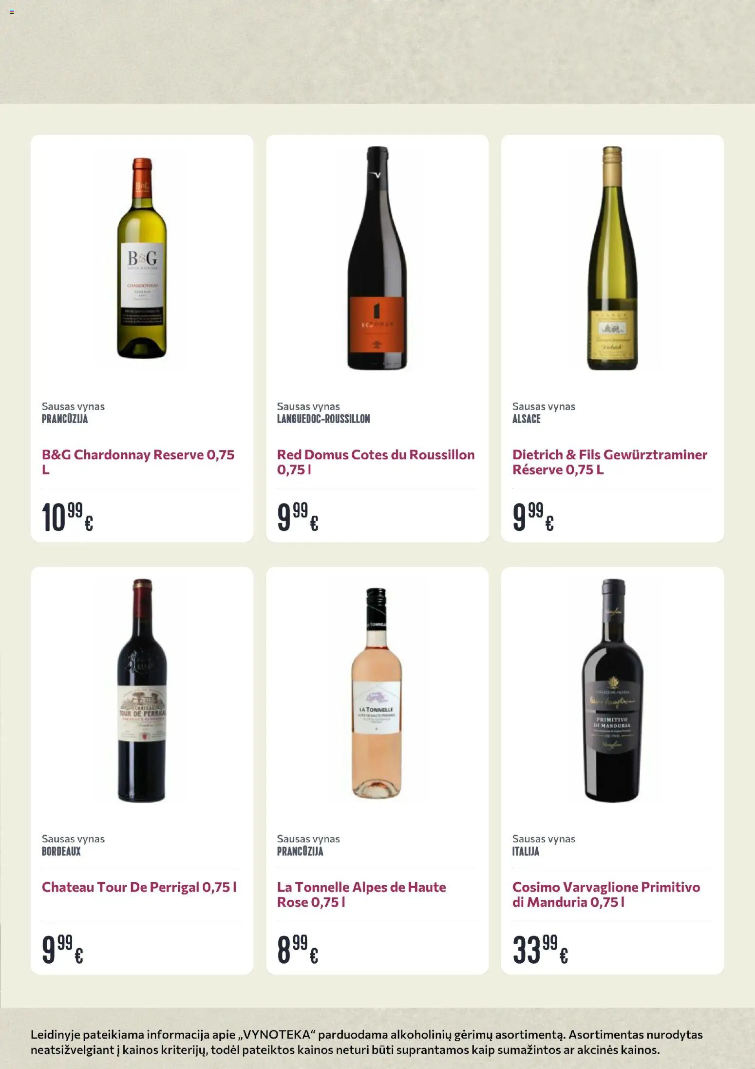 VYNOTEKA akcijos nuo 12.01.2026 | Puslapis: 13 | Prekių: Vynas
