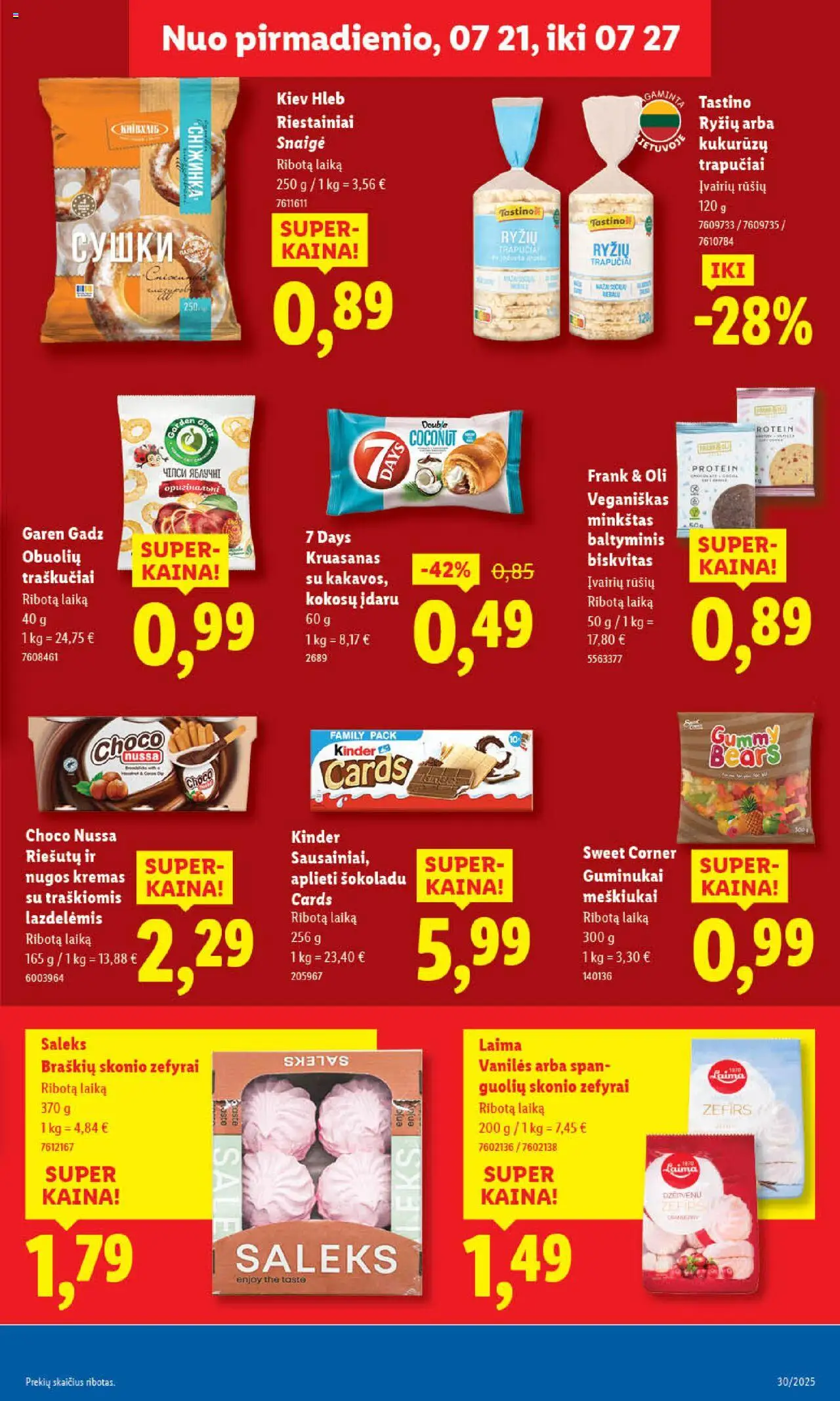 LIDL - Leidinys│galioja nuo 24.07.2025 | Puslapis: 43 | Prekių: Kremas, Guminukai, Traškučiai