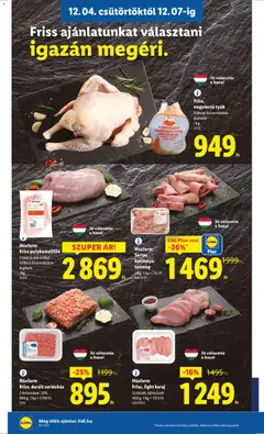 Húsfarm Friss, darált sertéshús, Zsírtartalom: 20%, 500 g; 1 kg = 1790 Ft - amely érvényes a következő dátumtól: 04.12.2025 | Oldal: 6