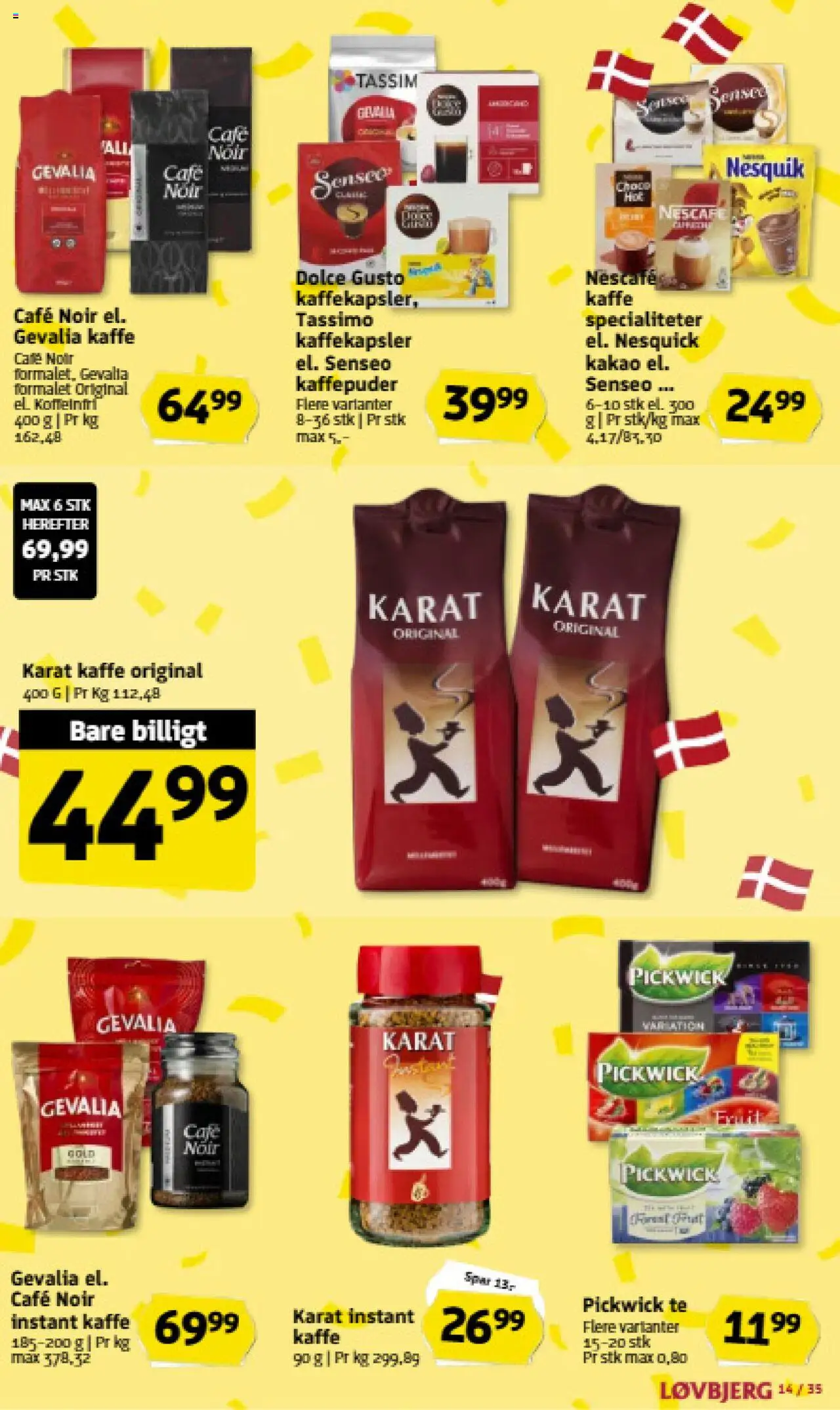 Løvbjerg tilbudsavis – gyldig fra 19.09.2025 | Side: 14 | Produkter: Kaffe, Te, Kakao, Instant Kaffe
