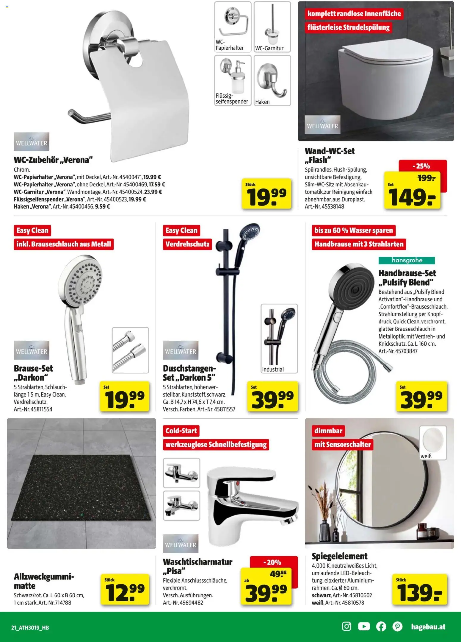 Hagebau Flugblatt gültig ab 27.04.2026 | Seite: 21 | Produkte: Wasser