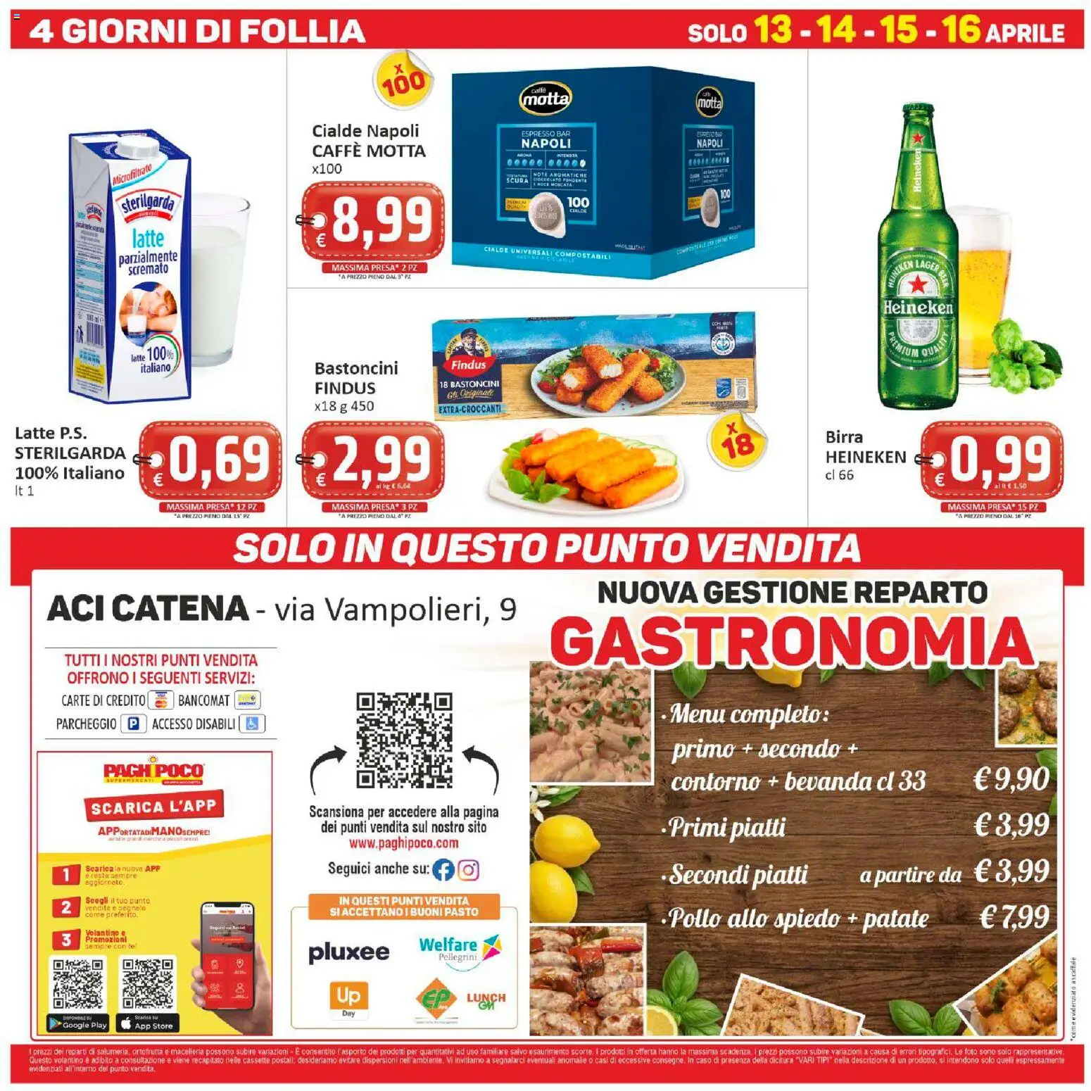 Volantino Paghi Poco del 07.04.2026 | Pagina: 20 | Prodotti: Cioccolato, Patate, Latte, Heineken