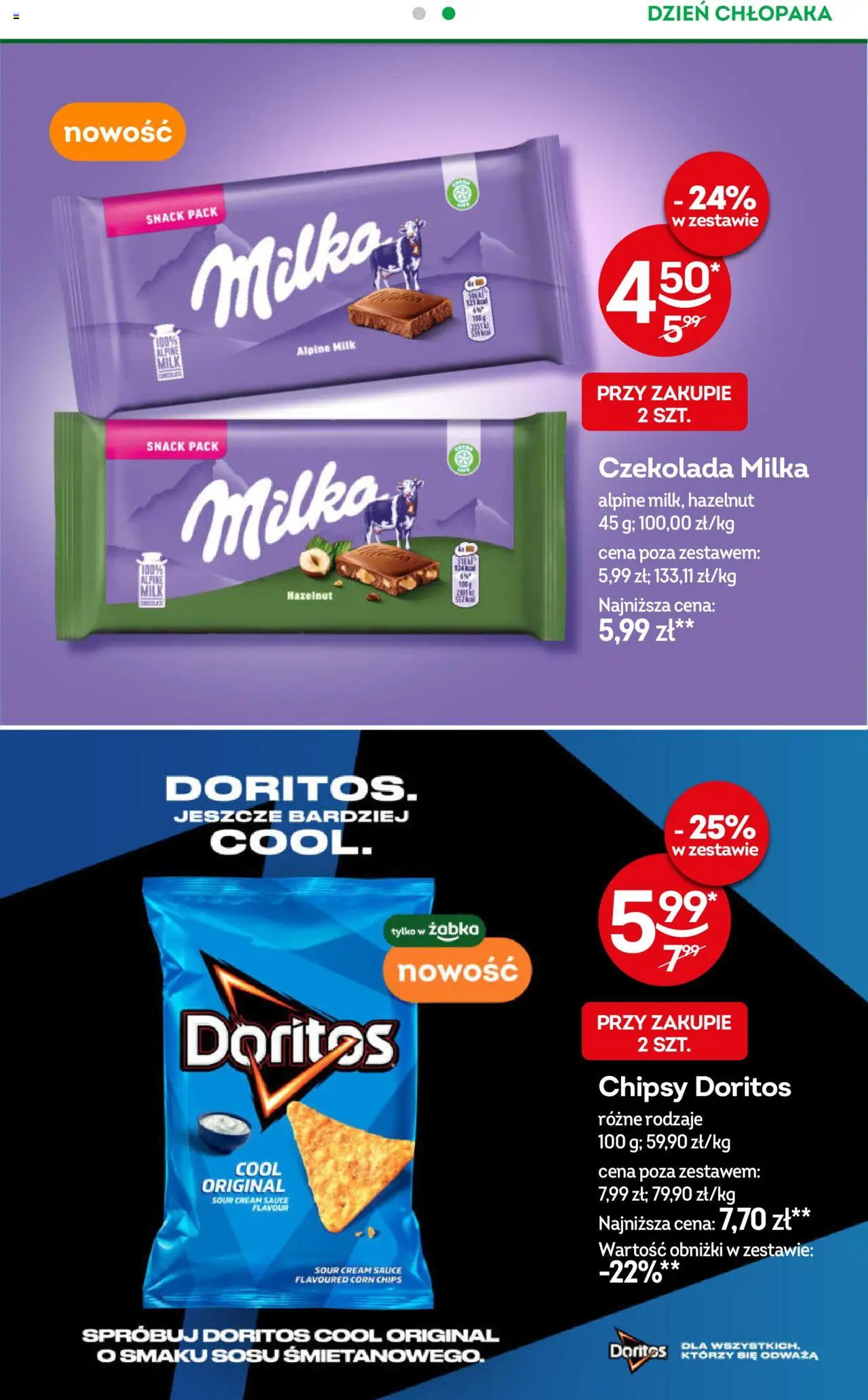 Żabka Gazetka od 24.09.2025 | Strona: 19 | Produkty: Napoje, Kiwi