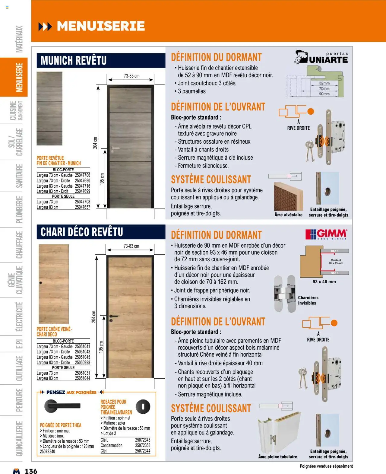  | Page: 136 | Produits: Clé, Porte, Poignées