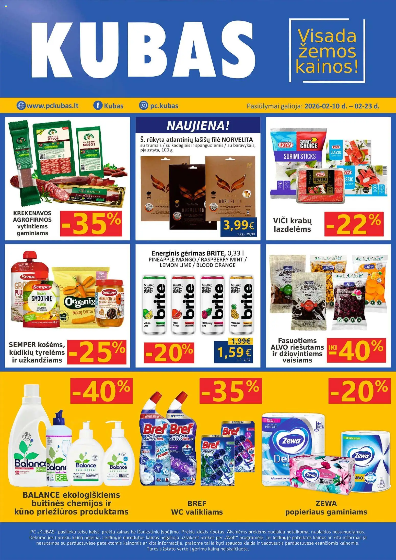Kubas akcijos nuo 10.02.2026 | Puslapis: 1
