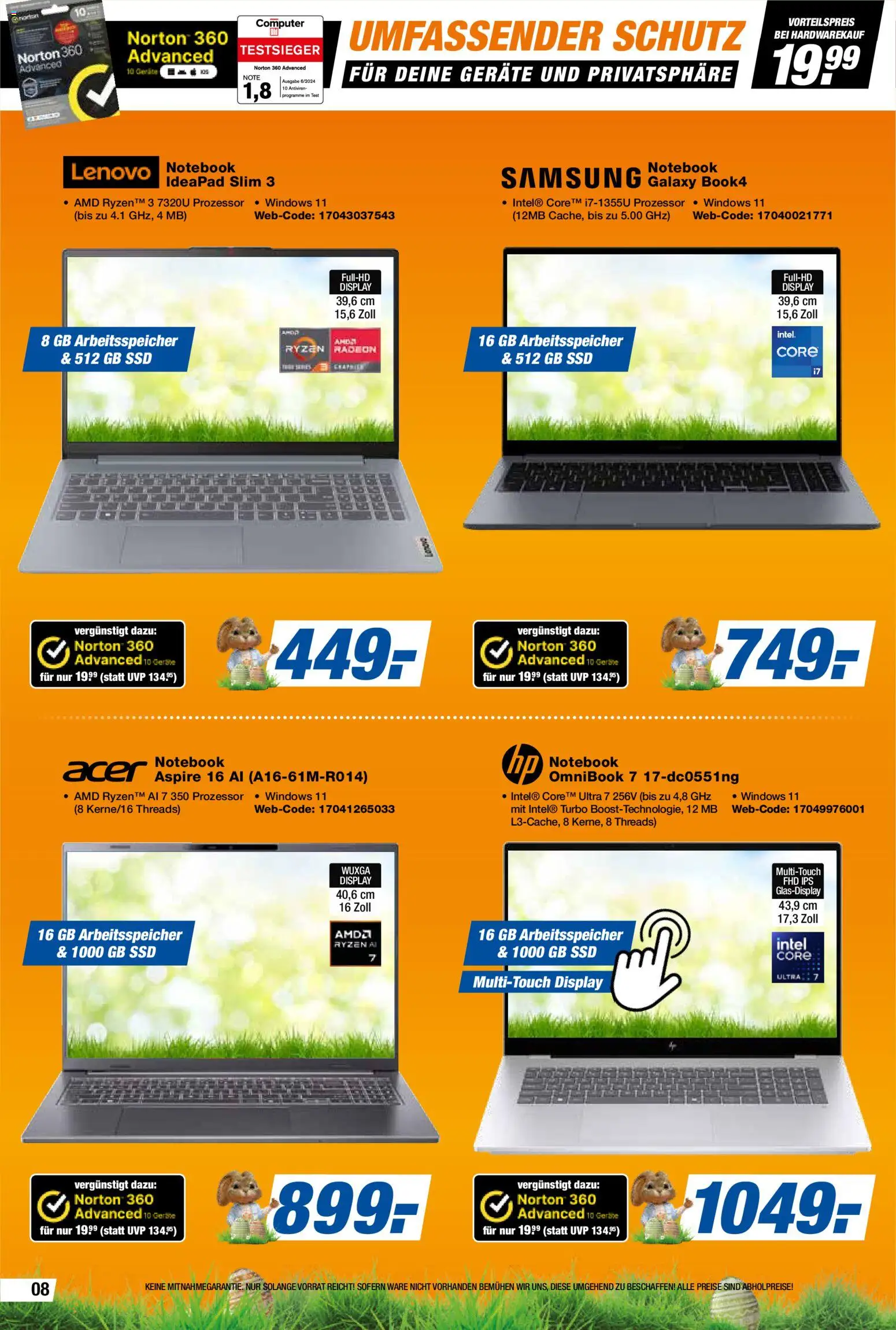 Expert Prospekt 	 – gültig ab 27.03.2026 | Seite: 8 | Produkte: Lenovo, Samsung, Notebook, Computer