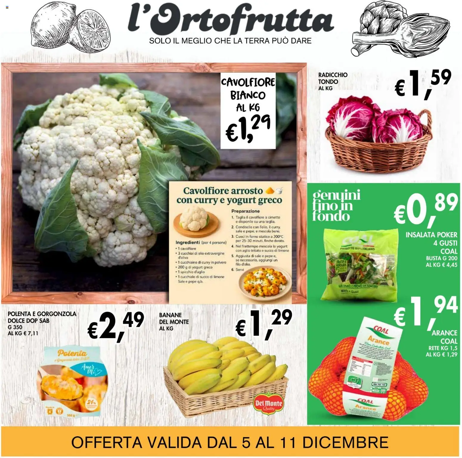 Volantino Coal del 28.11.2025 | Pagina: 3 | Prodotti: Succo, Arance, Insalata, Sale