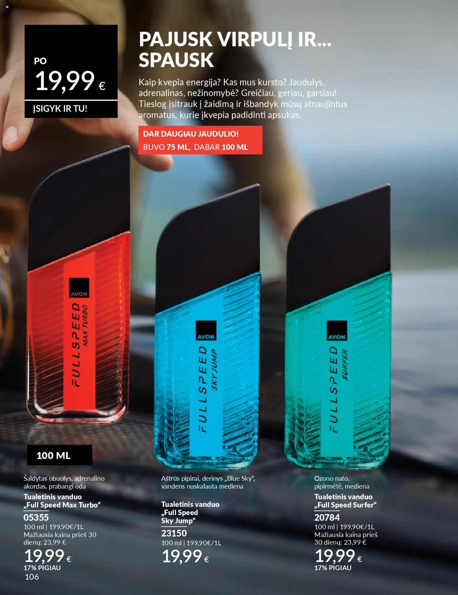 AVON akcijos nuo 01.01.2026 | Puslapis: 106 | Prekių: Tualetinis vanduo