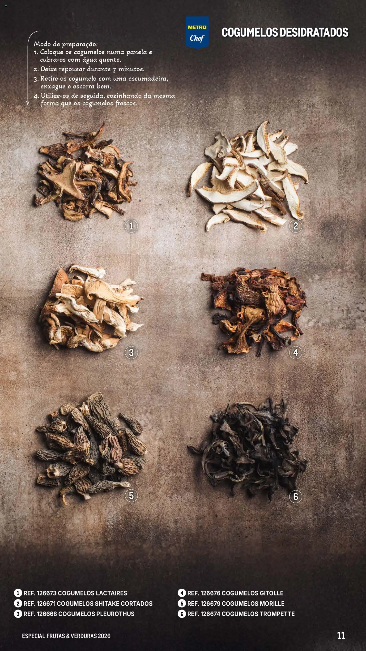 Makro Especial Frutas e Verduras 2026 │ válido de 06.03.2026 | Página: 11 | Produtos: Agua, Cogumelos, Panela