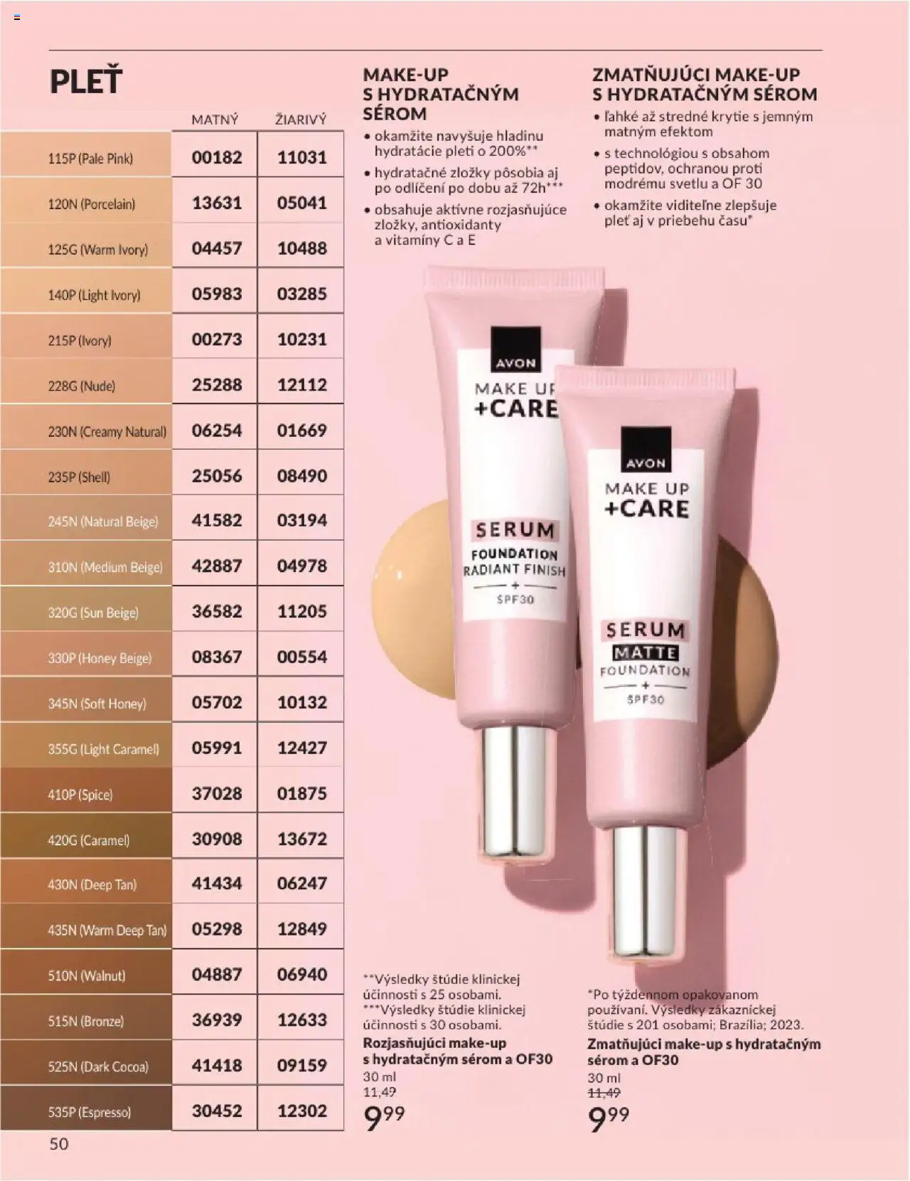 Katalóg Avon 2025 │ platný od 01.08.2025 | Strana: 50 | Produkty: Make up