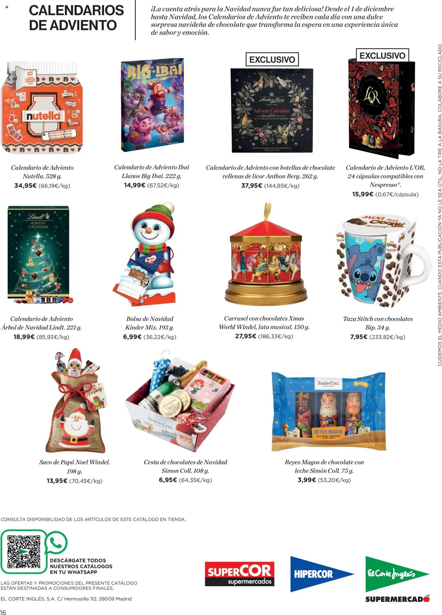 Supercor Canarias │ válido desde el 20.11.2025 | Página: 16 | Productos: Σφουγγαρίστρα, Licor, Leche, Κεραία