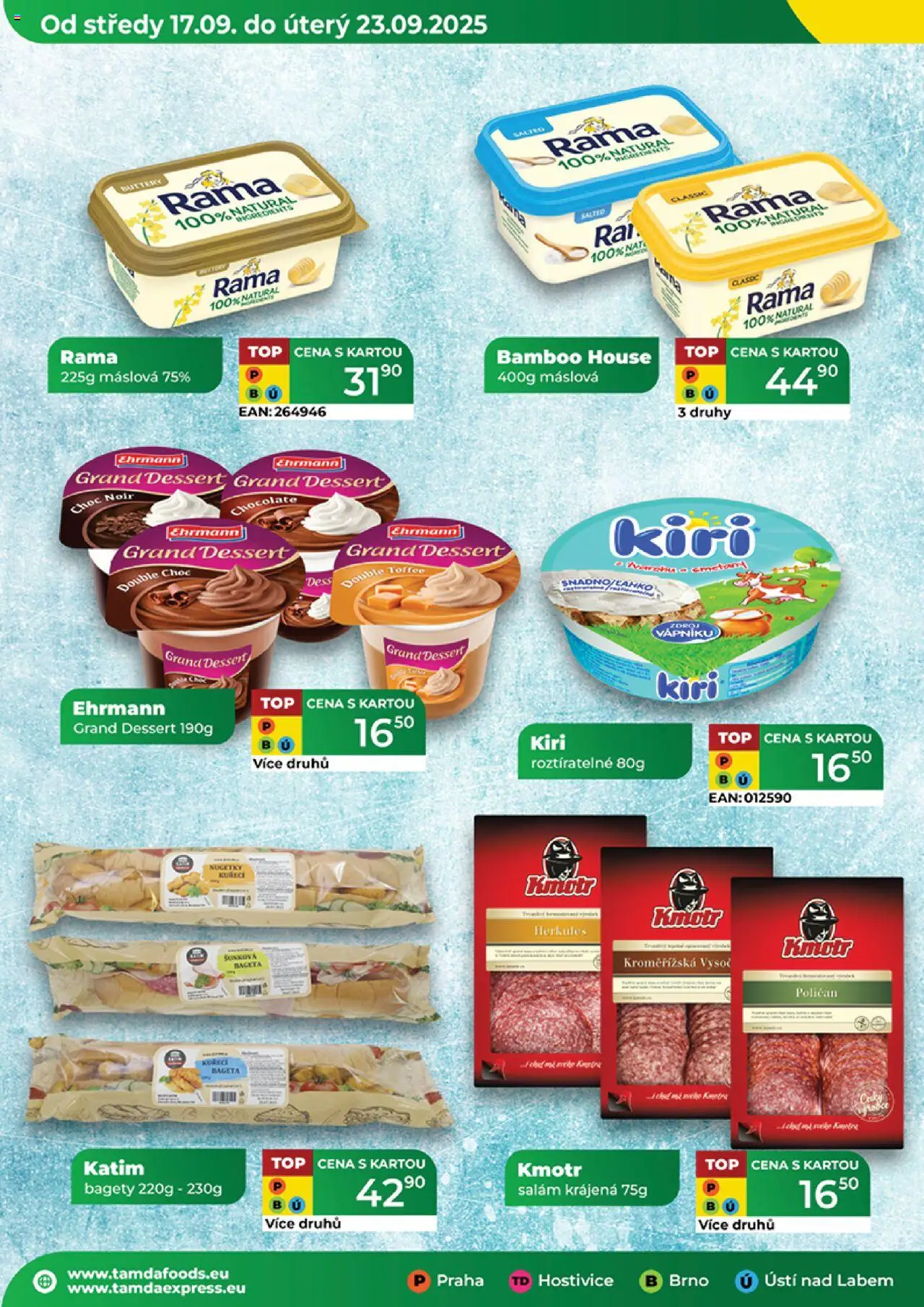 Tamda Foods leták od 17.09.2025 | Strana: 50 | Produkty: Nugetky, Salám, Bageta, Bagety