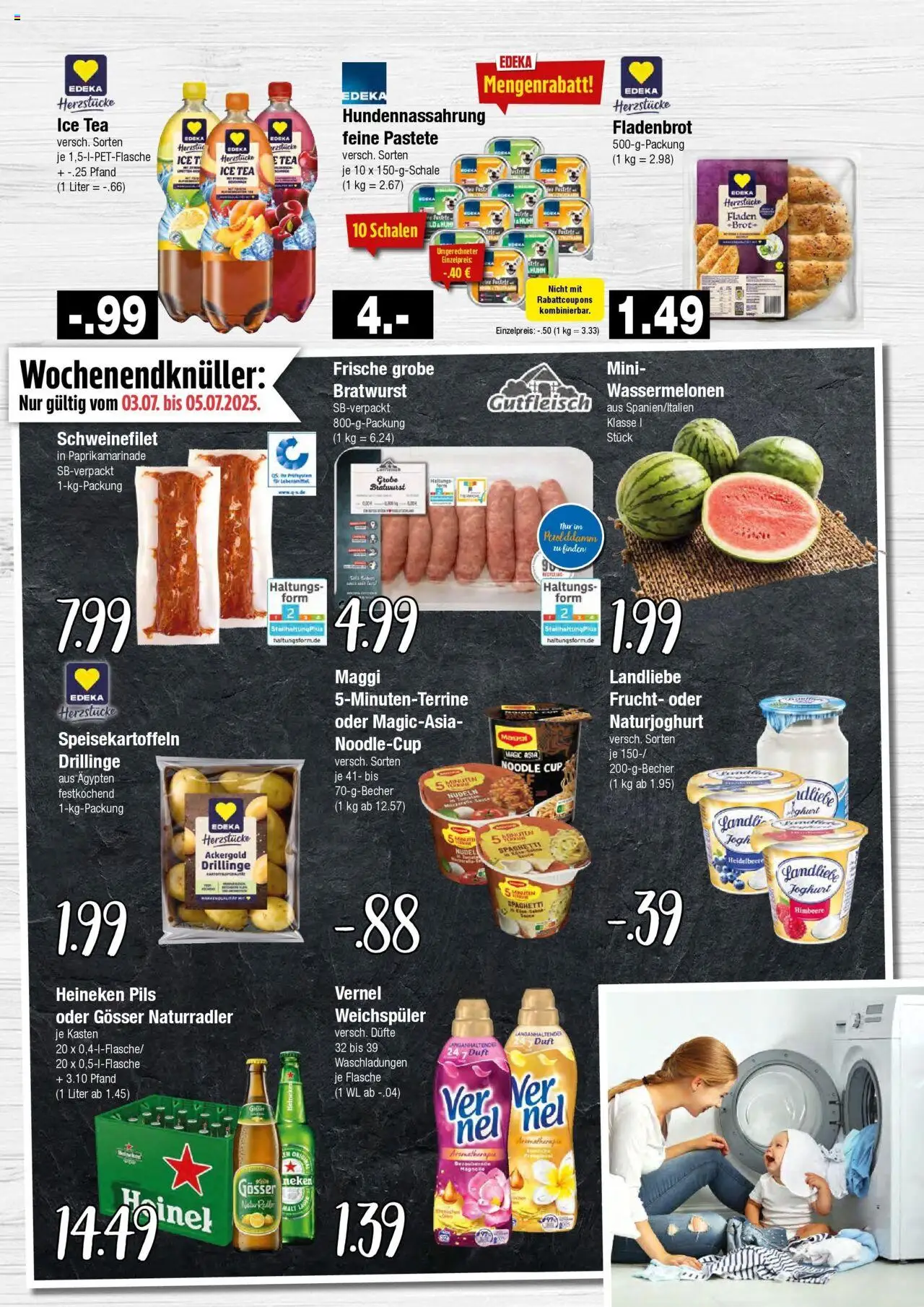 Edeka prospekt Hamburg	 - gültig ab dem 29.06.2025 | Seite: 10 | Produkte: Joghurt, Bratwurst, Tür, Nudeln