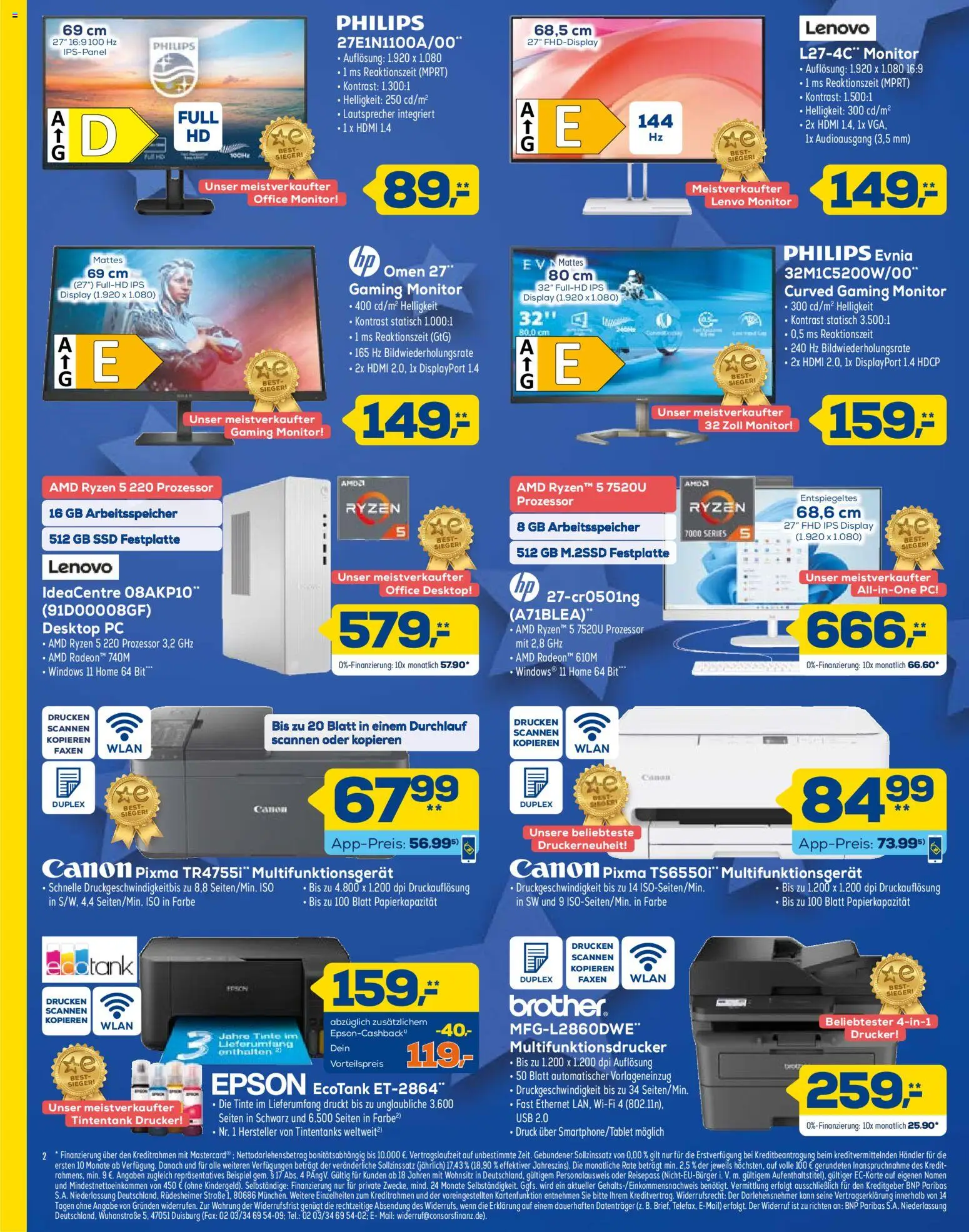 Euronics Prospekt 	 – gültig ab 17.12.2025 | Seite: 2 | Produkte: Epson, Lautsprecher, Desktop pc, PC