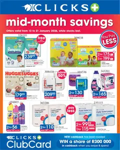 Clicks specials catalogue – valid from 13.01.2026