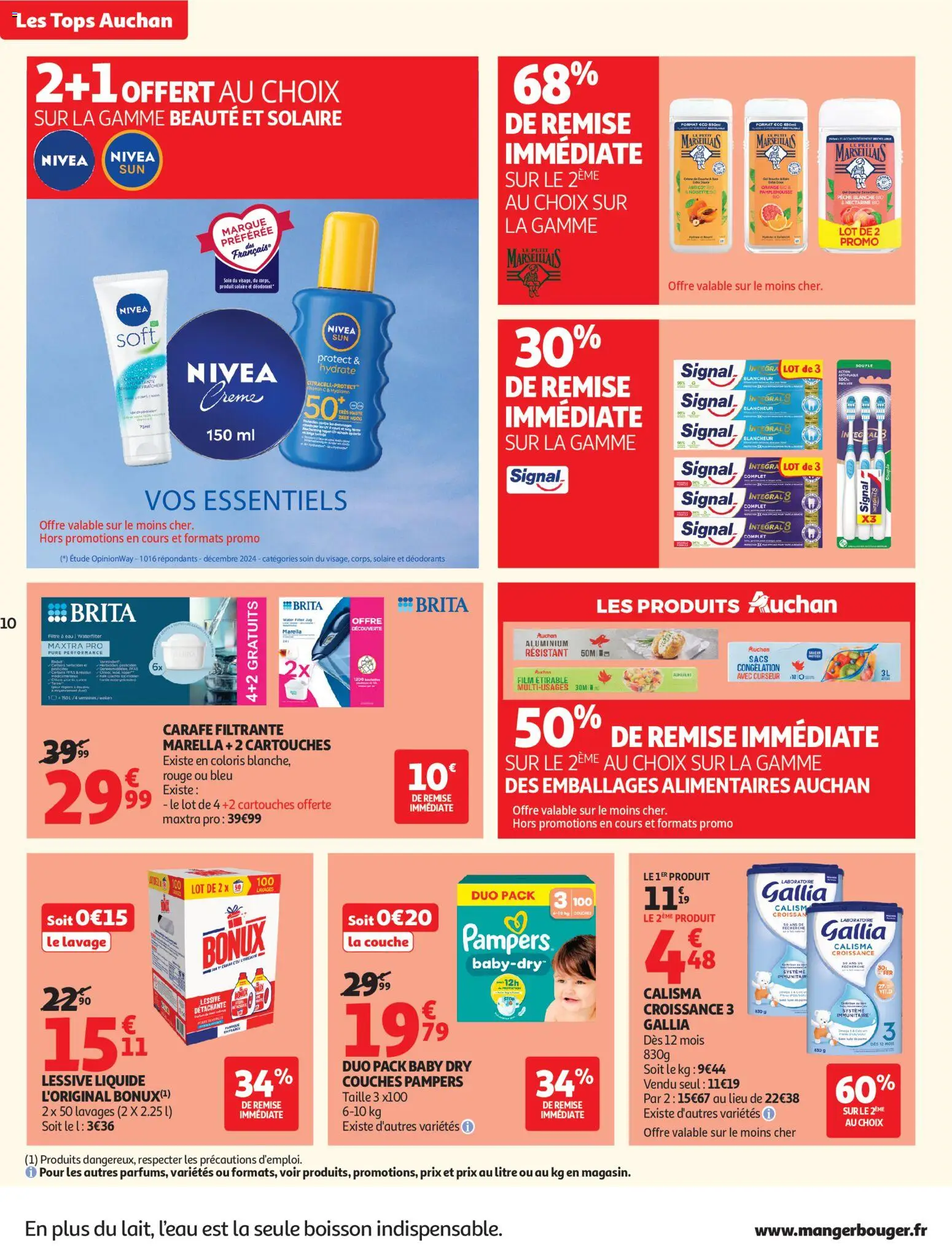 {H1} | Page: 10 | Produits: Orange, Pamplemousse, Pêche, Lessive