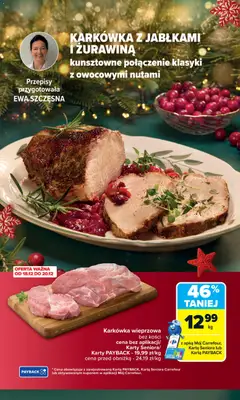 Pogląd oferty "Carrefour Gazetka" - ważna od 15.12.2025 | Strona: 4 | Produkty: Karta, Karkówka, Karkówka wieprzowa, Żurawina