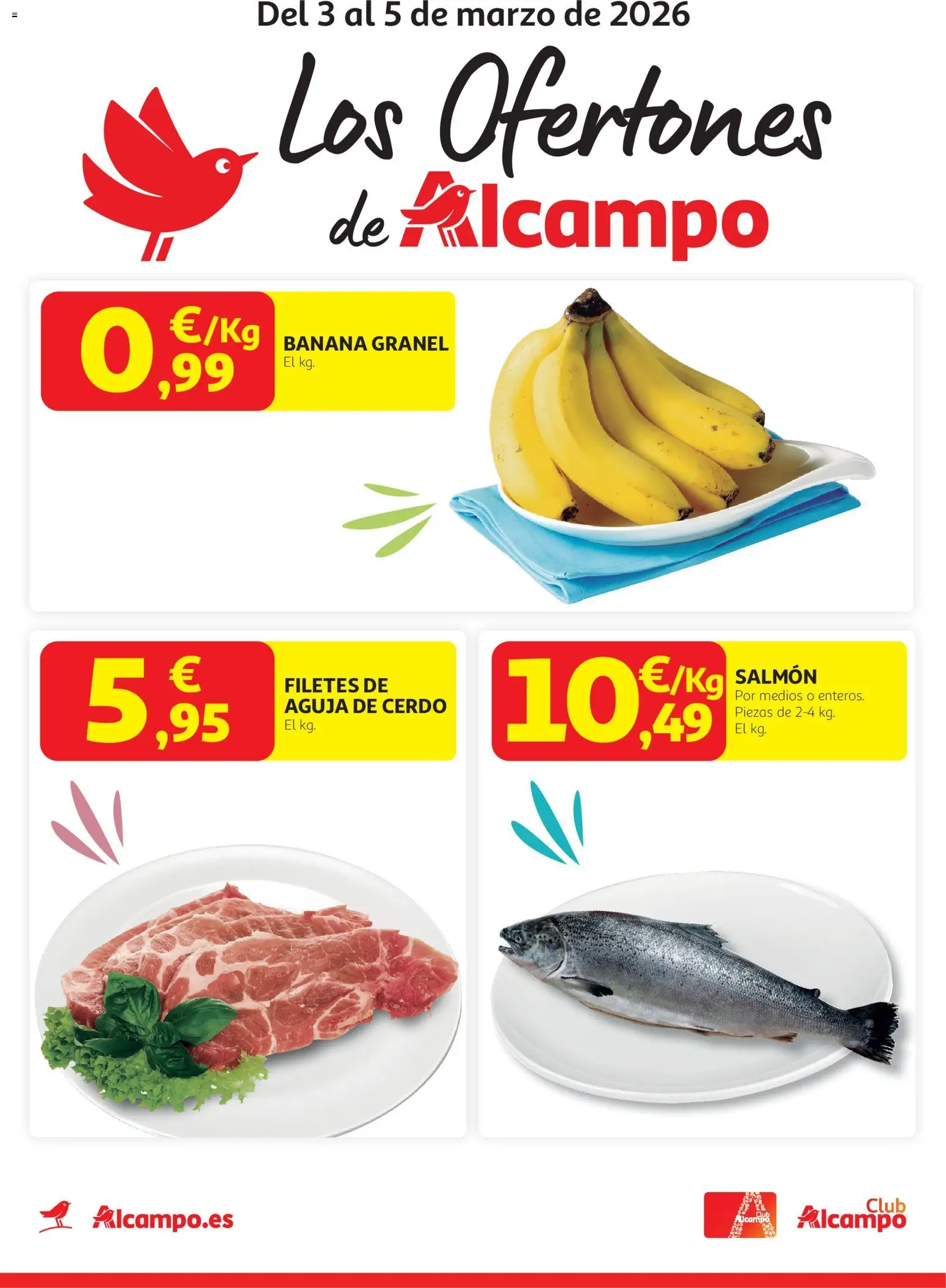 Alcampo - Los Ofertones de Alcampo │ válido desde el 03.03.2026 | Página: 1 | Productos: Cerdo