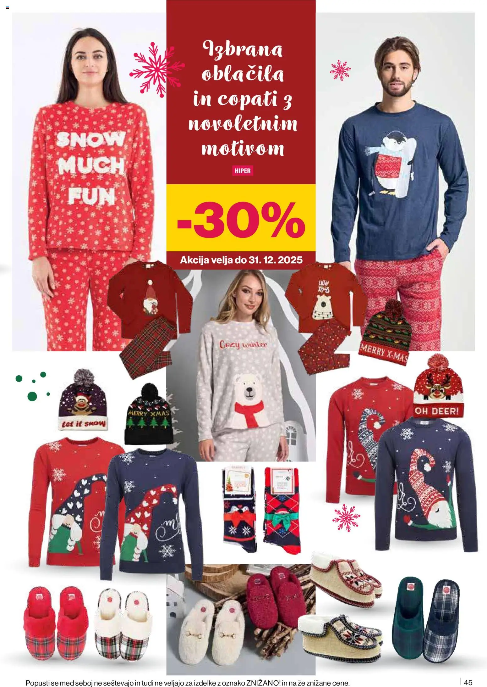 Novi Mercator katalog ponudbe – veljaven od 11.12.2025 | Stran: 45 | Izdelki: Oblacila, Copati