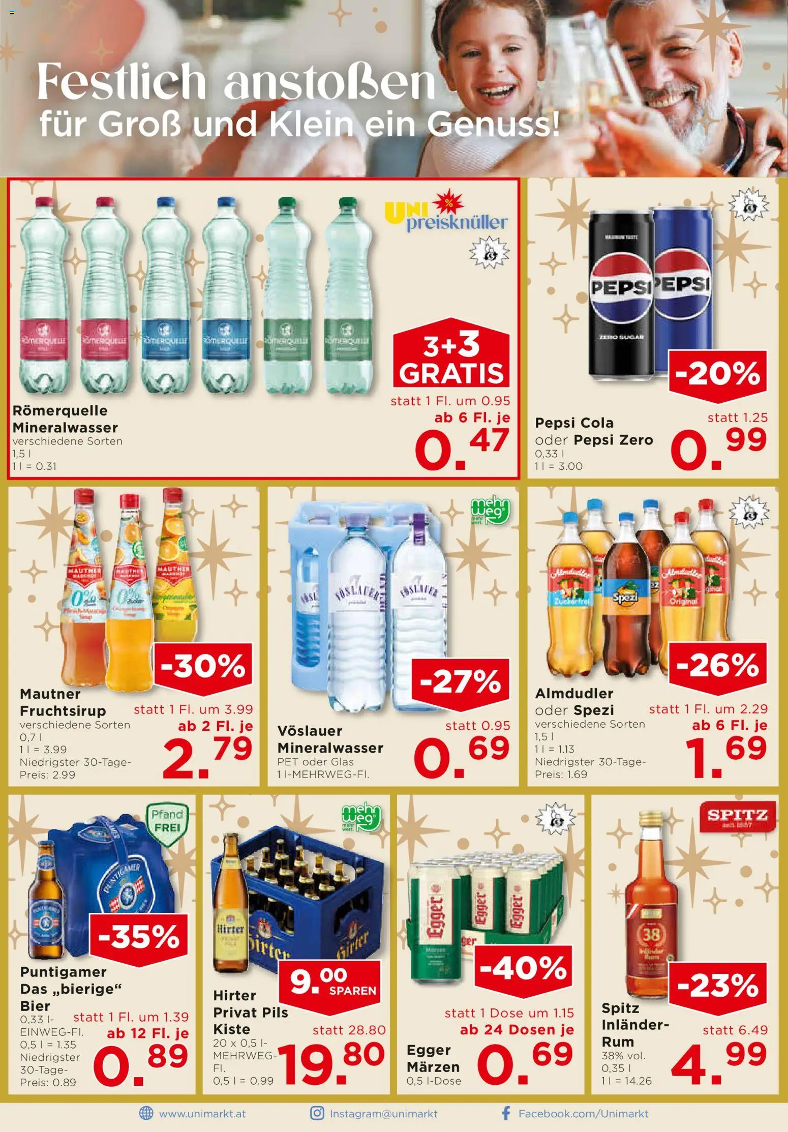 Unimarkt Flugblatt gültig ab 10.12.2025 | Seite: 12 | Produkte: Bier