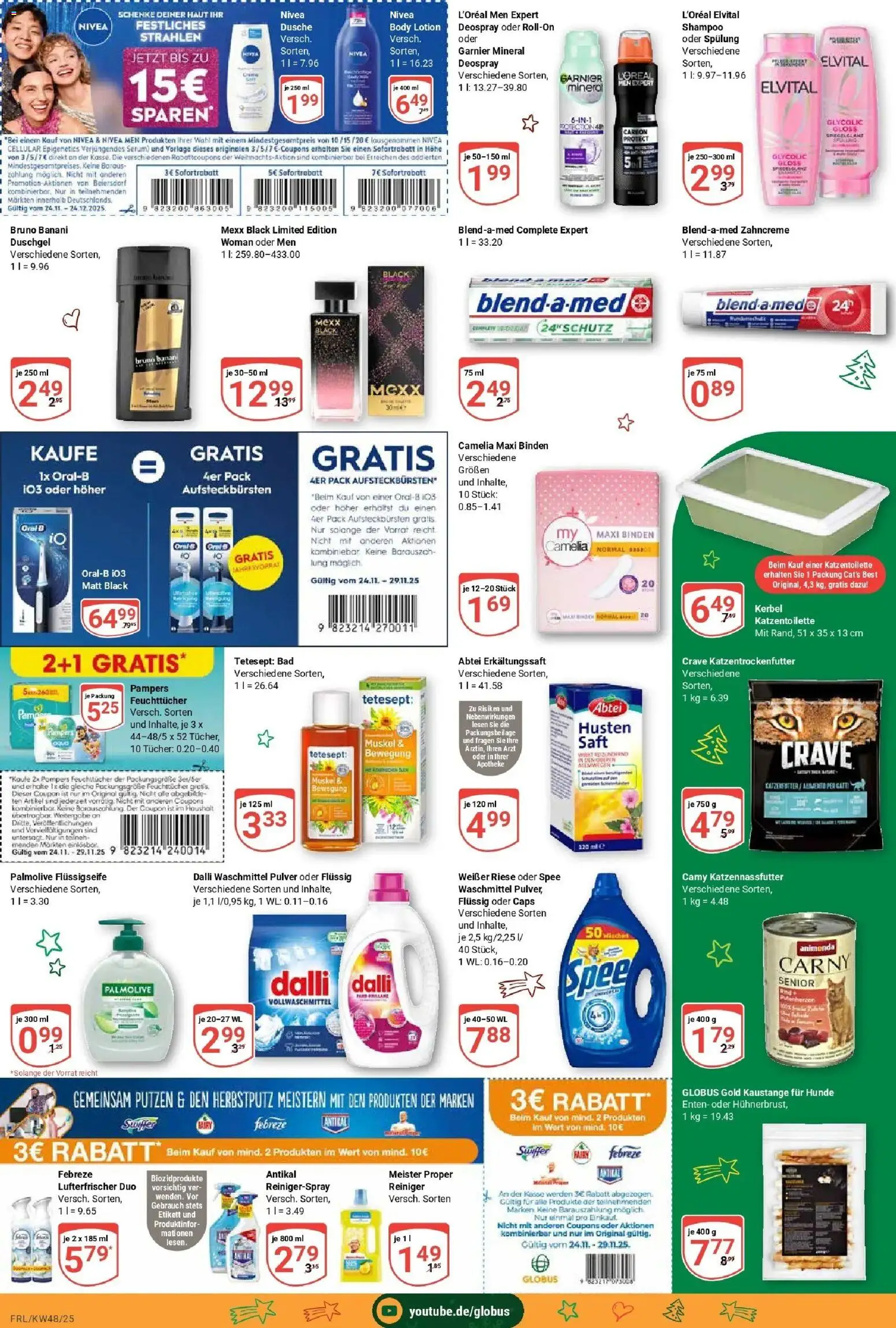 Globus prospekt Freilassing	 – gültig ab 23.11.2025 | Seite: 21 | Produkte: Bad, Spülung, Deospray, Swiffer