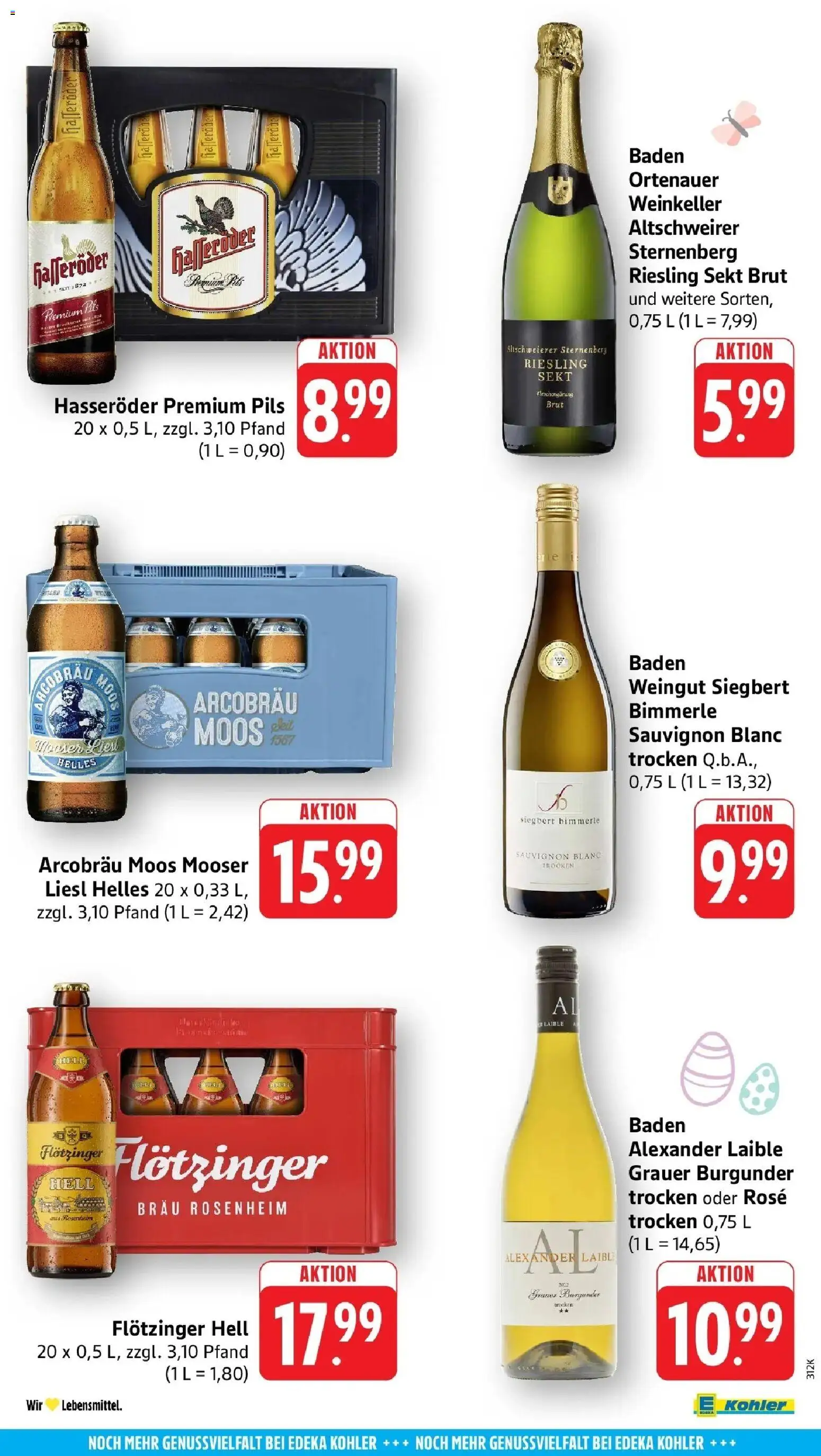 E center Prospekt Hohberg-Niederschopfheim	 – gültig ab 23.03.2026 | Seite: 54 | Produkte: Sekt, Pils, Hasseröder