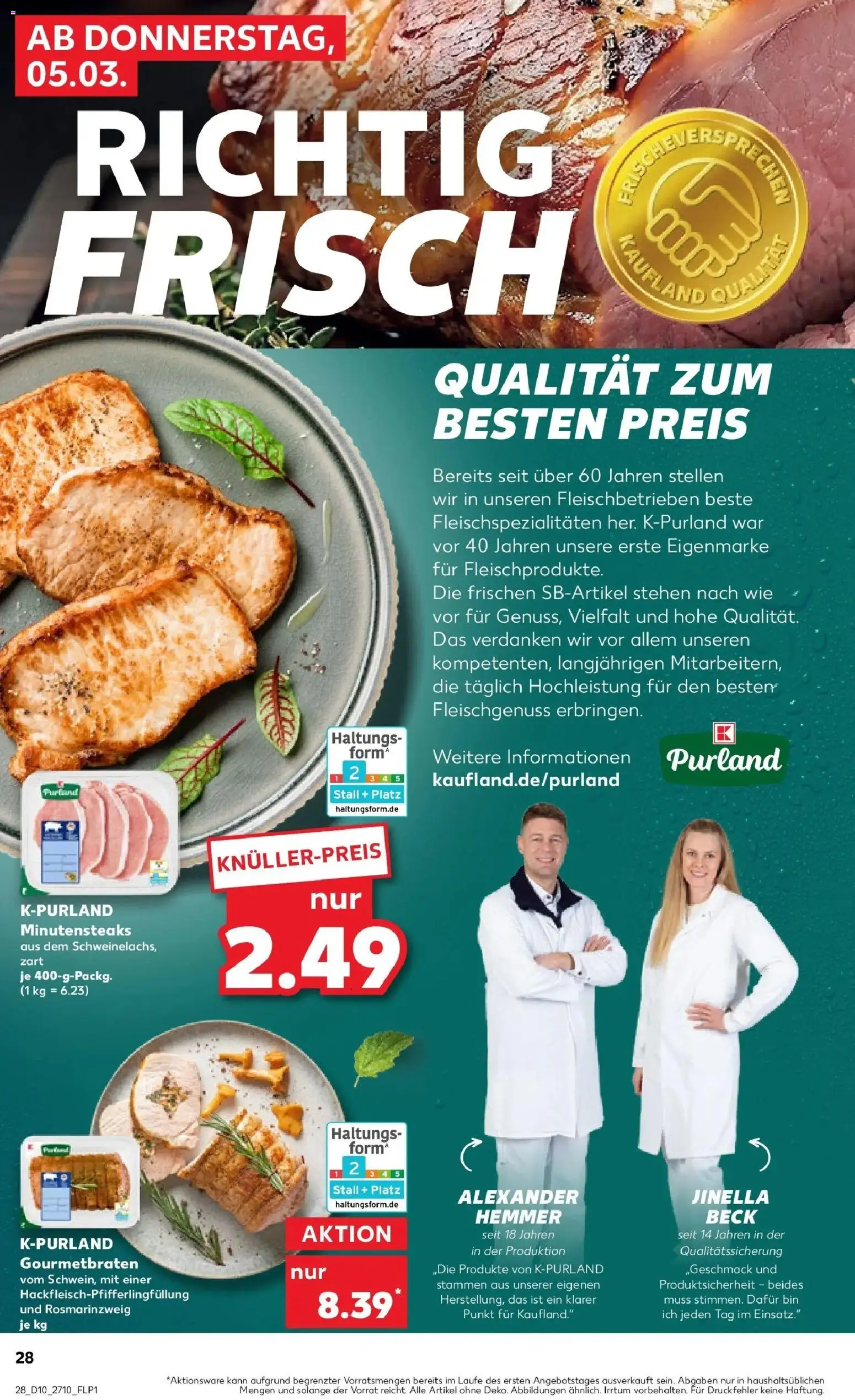 Kaufland Prospekt Zeitz	 – gültig ab 05.03.2026 | Seite: 28 | Produkte: Steak