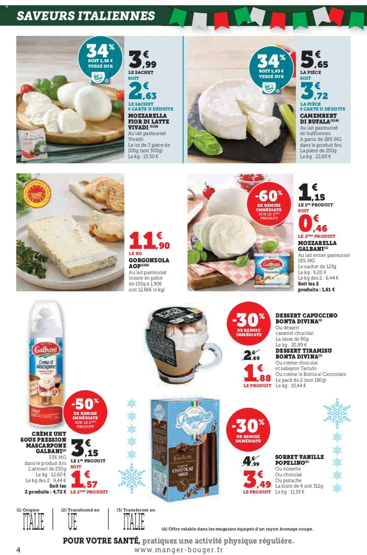  | Page: 4 | Produits: Mozzarella, Fromage, Mascarpone, Camembert