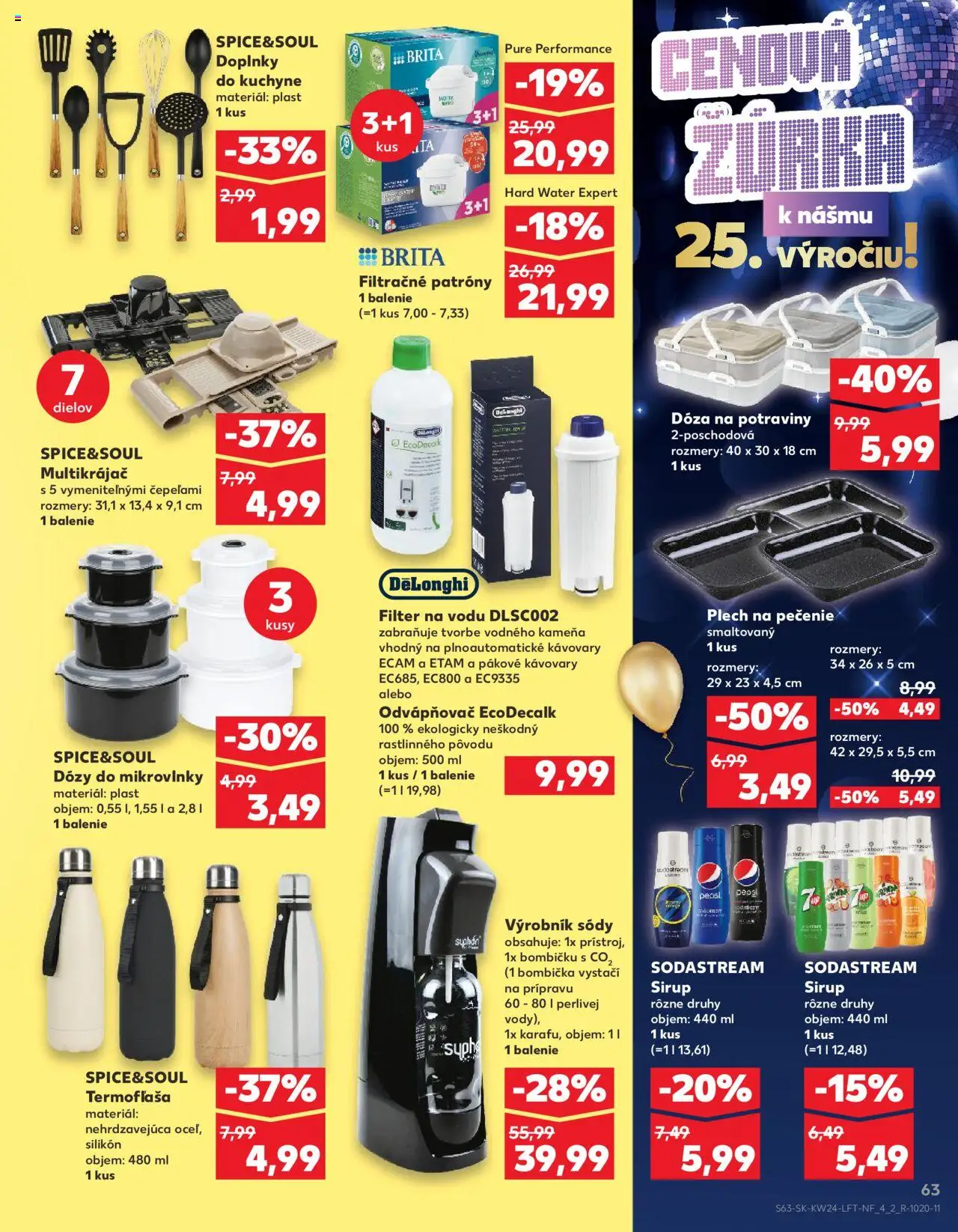 Nové Kaufland akcie – leták je platný od 12.06.2025 | Strana: 63 | Produkty: Filter na vodu, Kuchyne, Pepsi