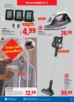 Lidl katalog akcije – veljaven od 30.12.2025 | Stran: 31 | Izdelki: Likalnik, Termometer, Krtaca, Sesalnik