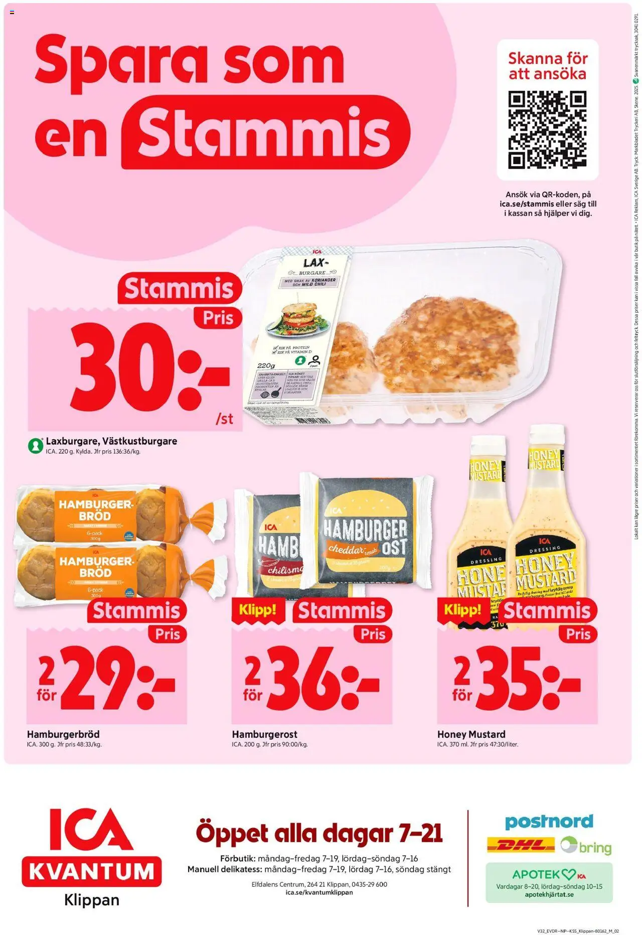ICA Kvantum reklamblad aktuell från 04.08.2025 | Sida: 8 | Produkter: Såg, Hamburgerbröd, Ost, Chili