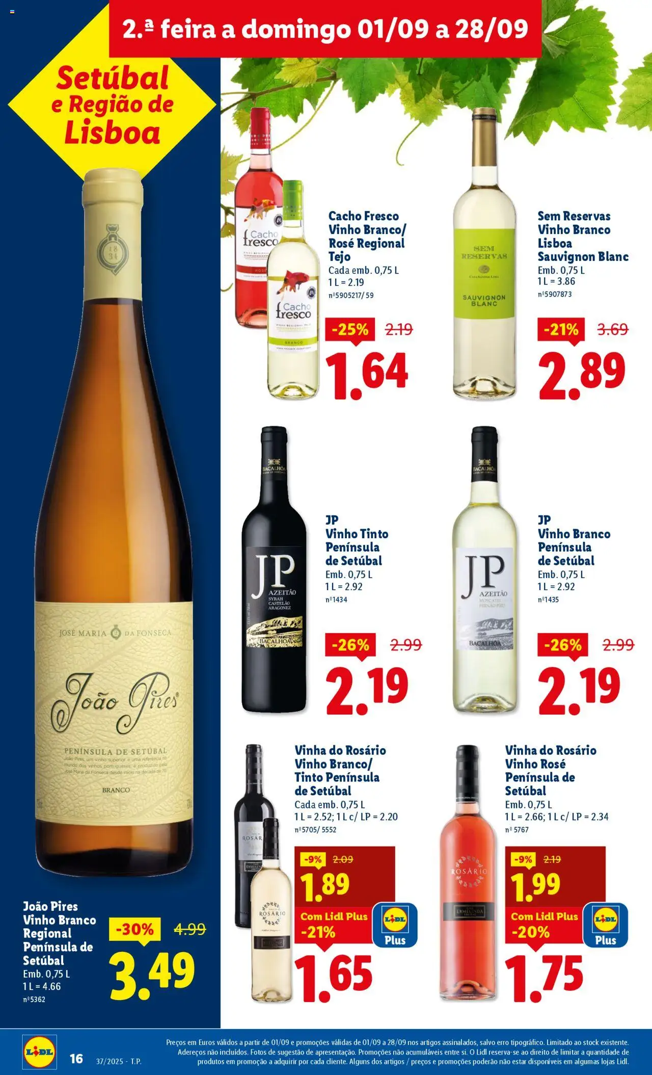 Lidl folheto │ válido de 08.09.2025 | Página: 16 | Produtos: Vinho, Vinho tinto