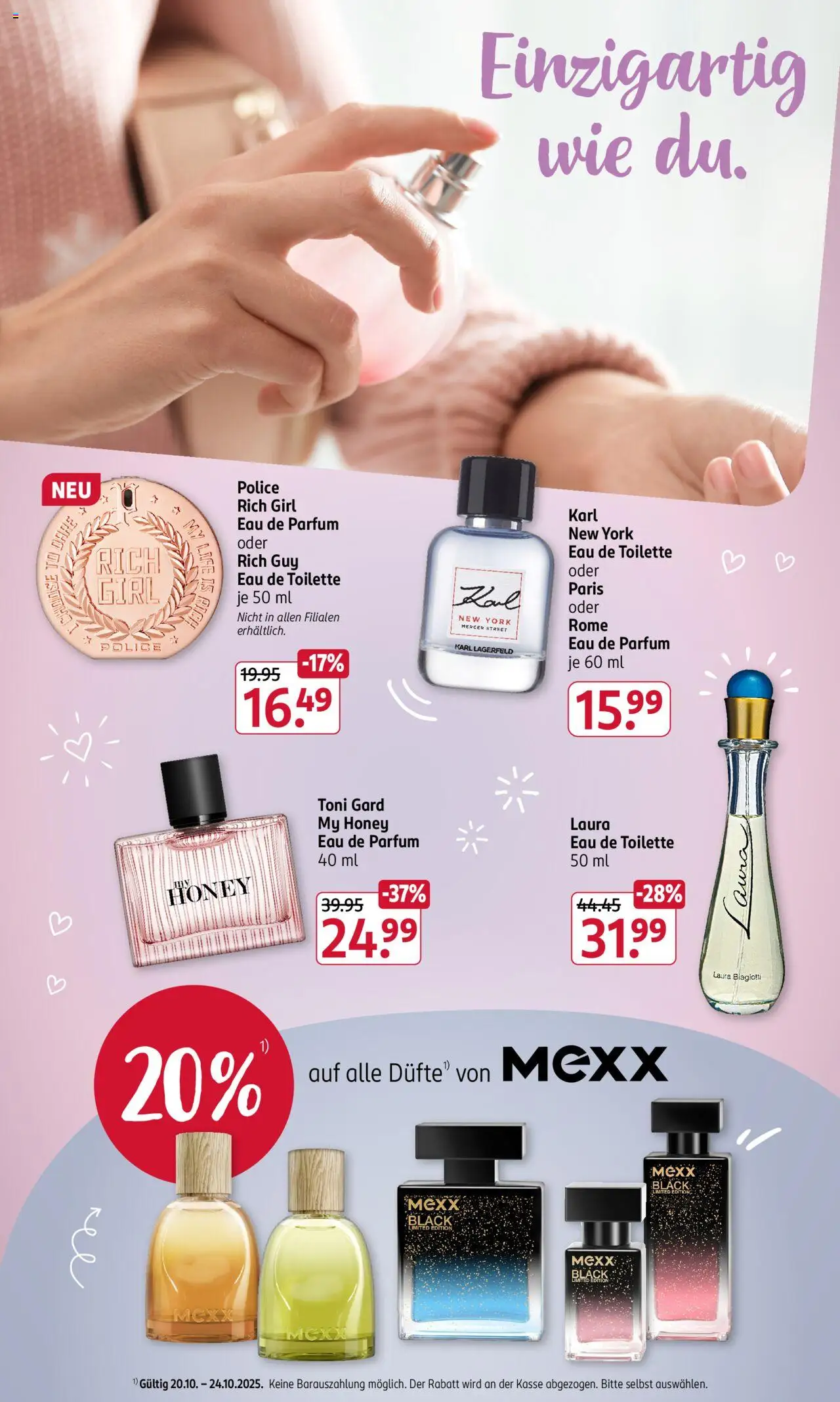 Rossmann Prospekt 	 – gültig ab 20.10.2025 | Seite: 15 | Produkte: Toilette, Parfüm, Eau de Toilette, Eau de Parfum