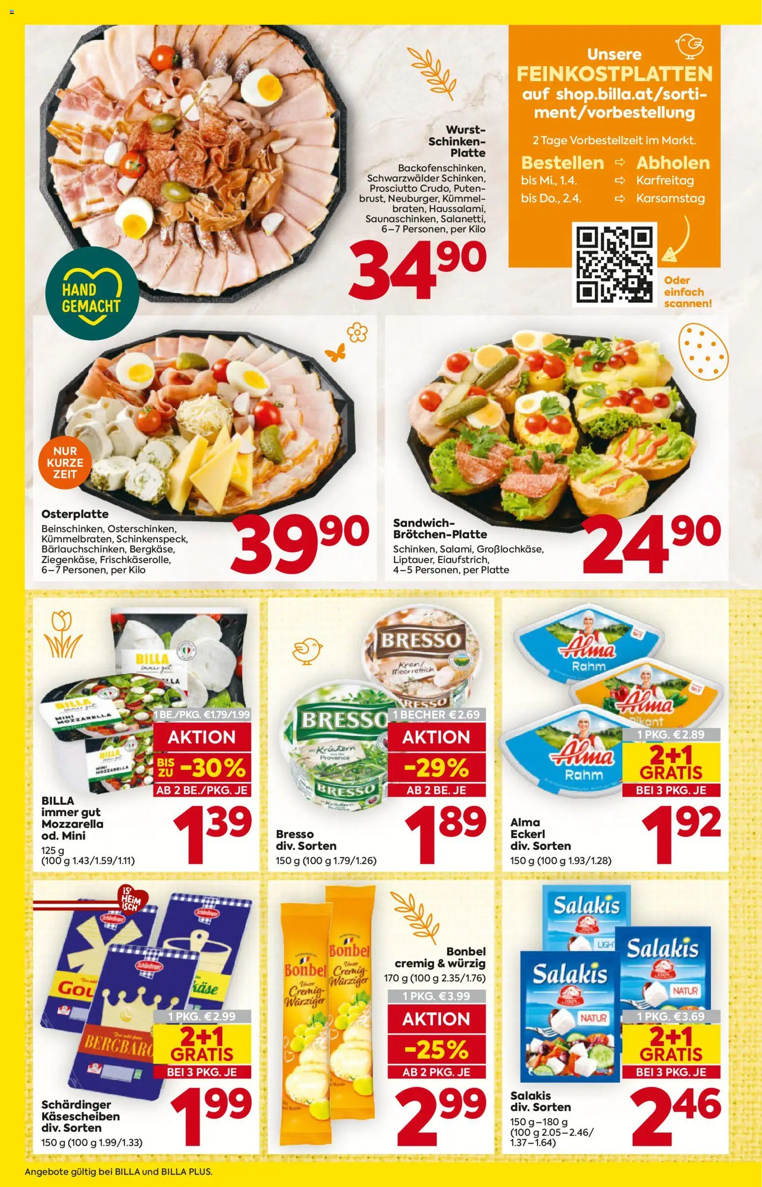 Billa Flugblatt - Steiermark gültig ab 19.03.2026 | Seite: 12 | Produkte: Wurst, Käse, Schinken