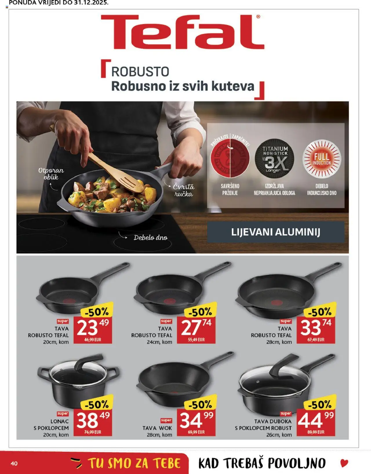Konzum katalog | vrijedi od 15.10.2025 | Stranica: 40 | Proizvodi: Pan, Tava, Lonac