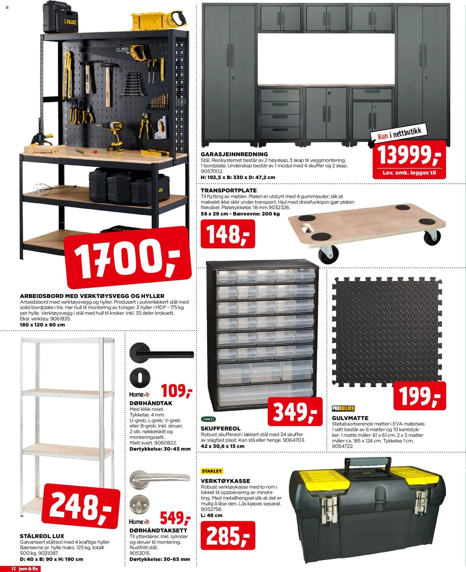 {H1} | Side: 22 | Produkter: Persienn, Суміш дитяча, Hylle