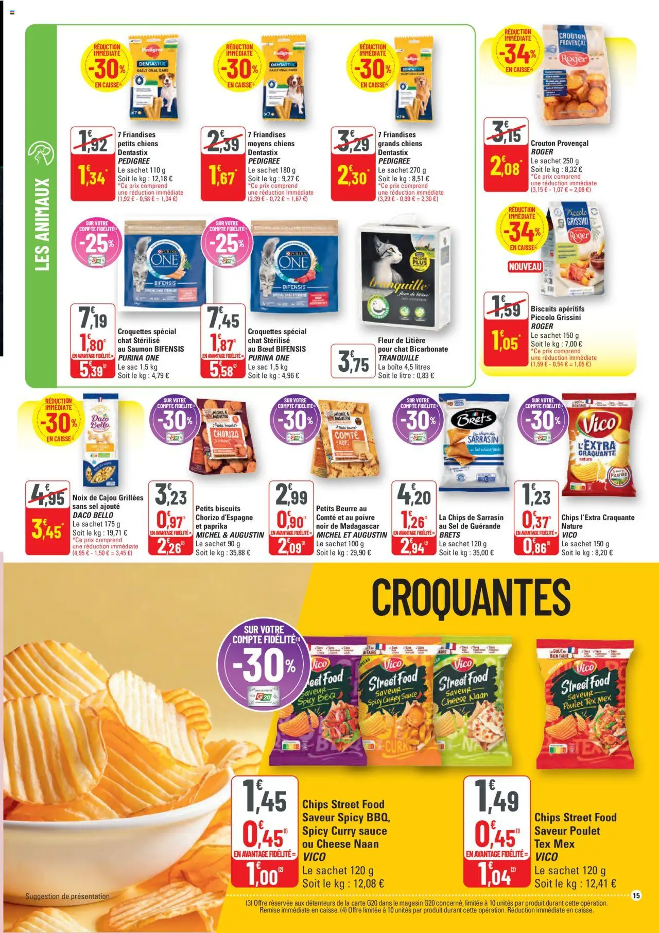  | Page: 16 | Produits: Chorizo, Noix de cajou, Litière pour chat, Beurre