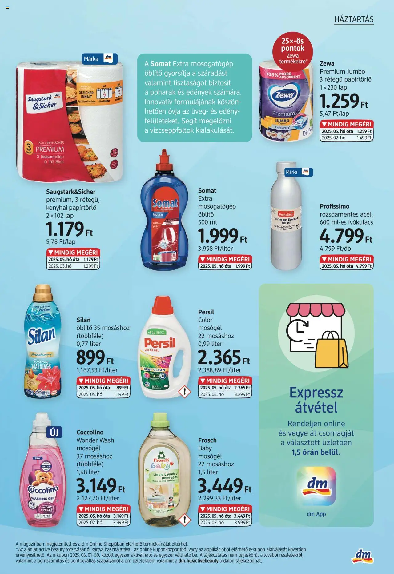 DM Drogerie Markt akciós ujság - amely érvényes a következő dátumtól: 05.06.2025 | Oldal: 23 | Termékek: Edények, Papírtörlő, Edény, Mosógél
